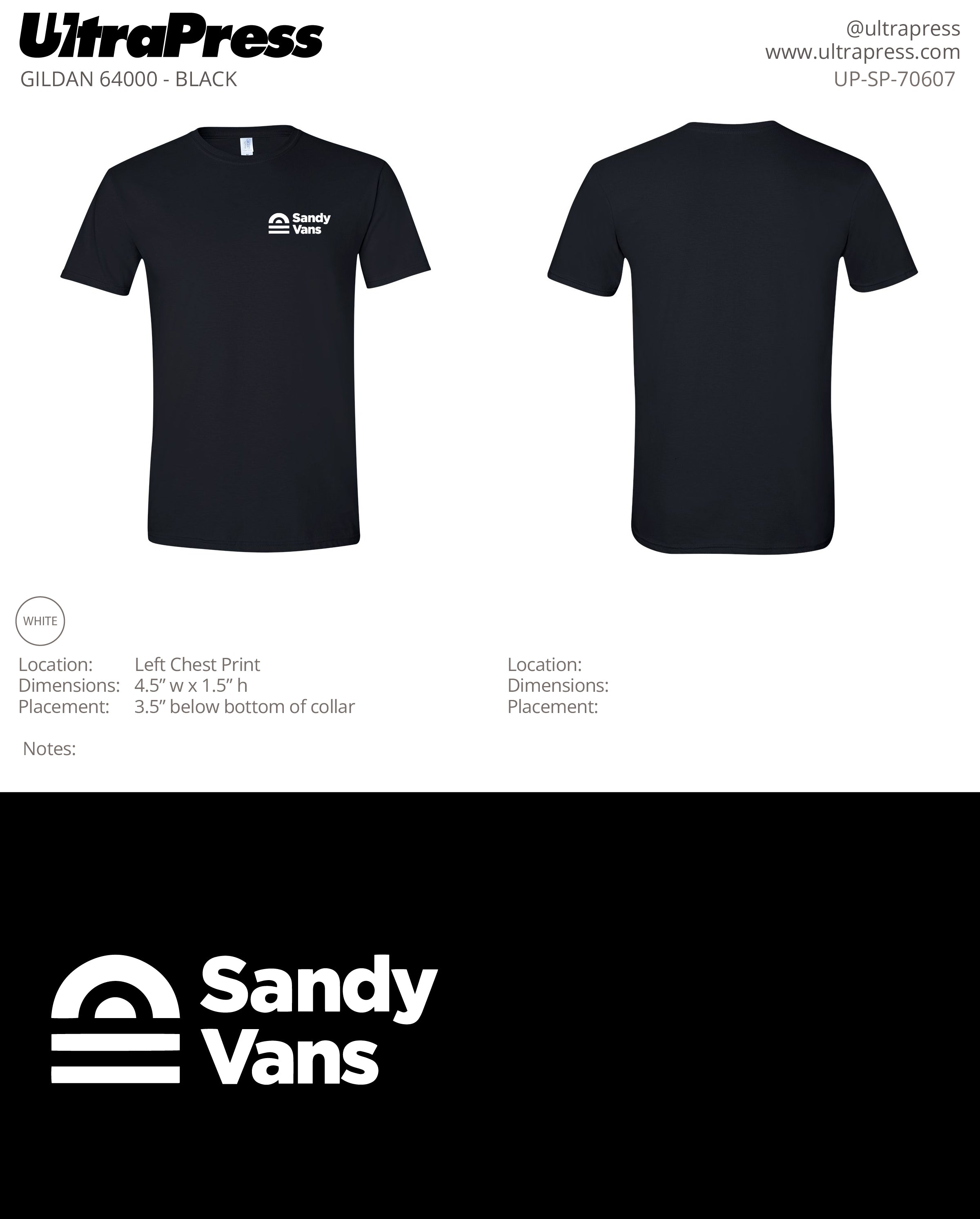 UP-SP-70607 Sandy Vans - Brian Daigneault 100 Min Qty (Bulk)