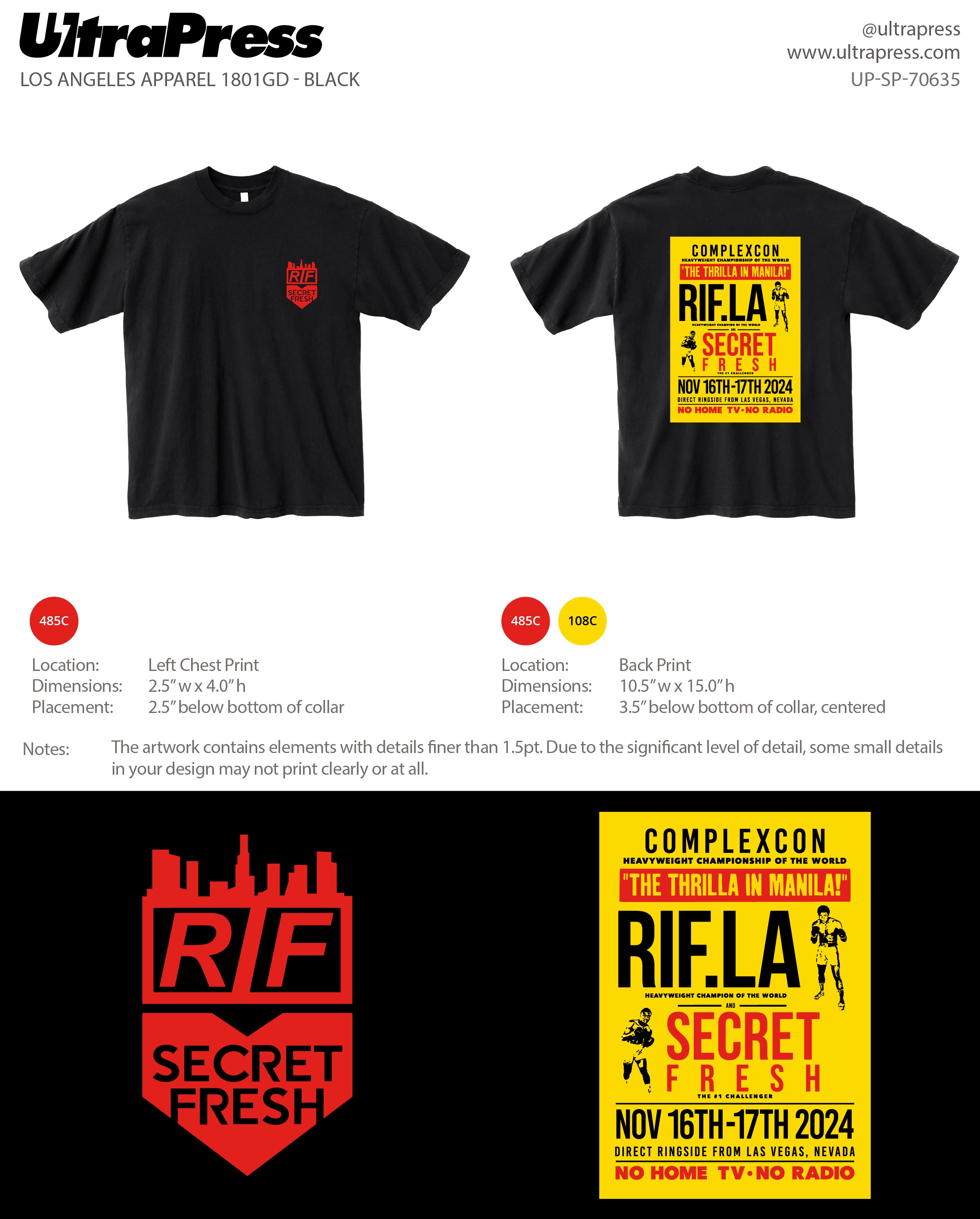 UP-SP-70635 RIF Secret Fresh Thrilla Complexcon 72 Min Qty (Bulk - PRINT ONLY)