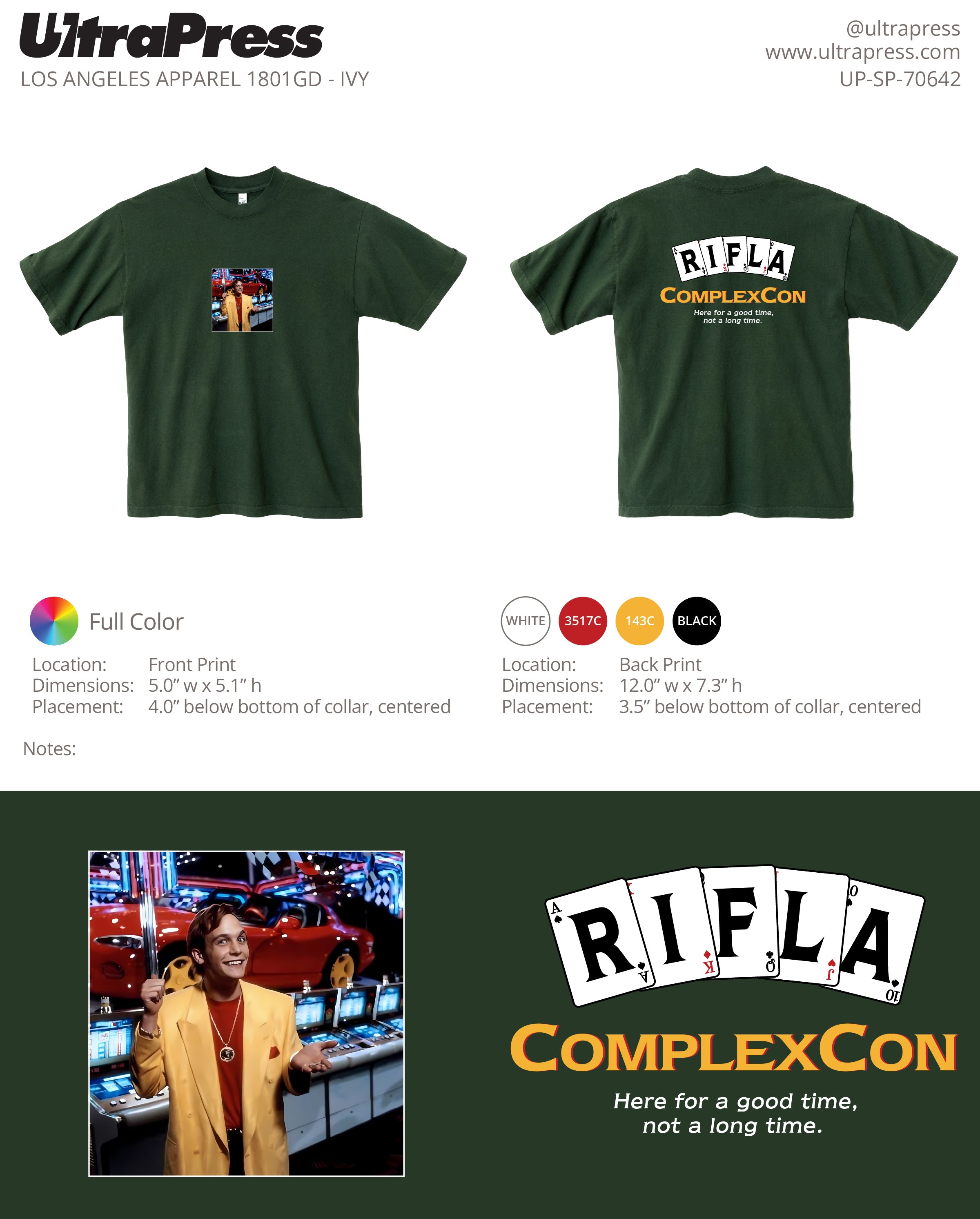 UP-SP-70642 RIF Vegas Vacation Tee 72 Min Qty (BULK - PRINT ONLY)