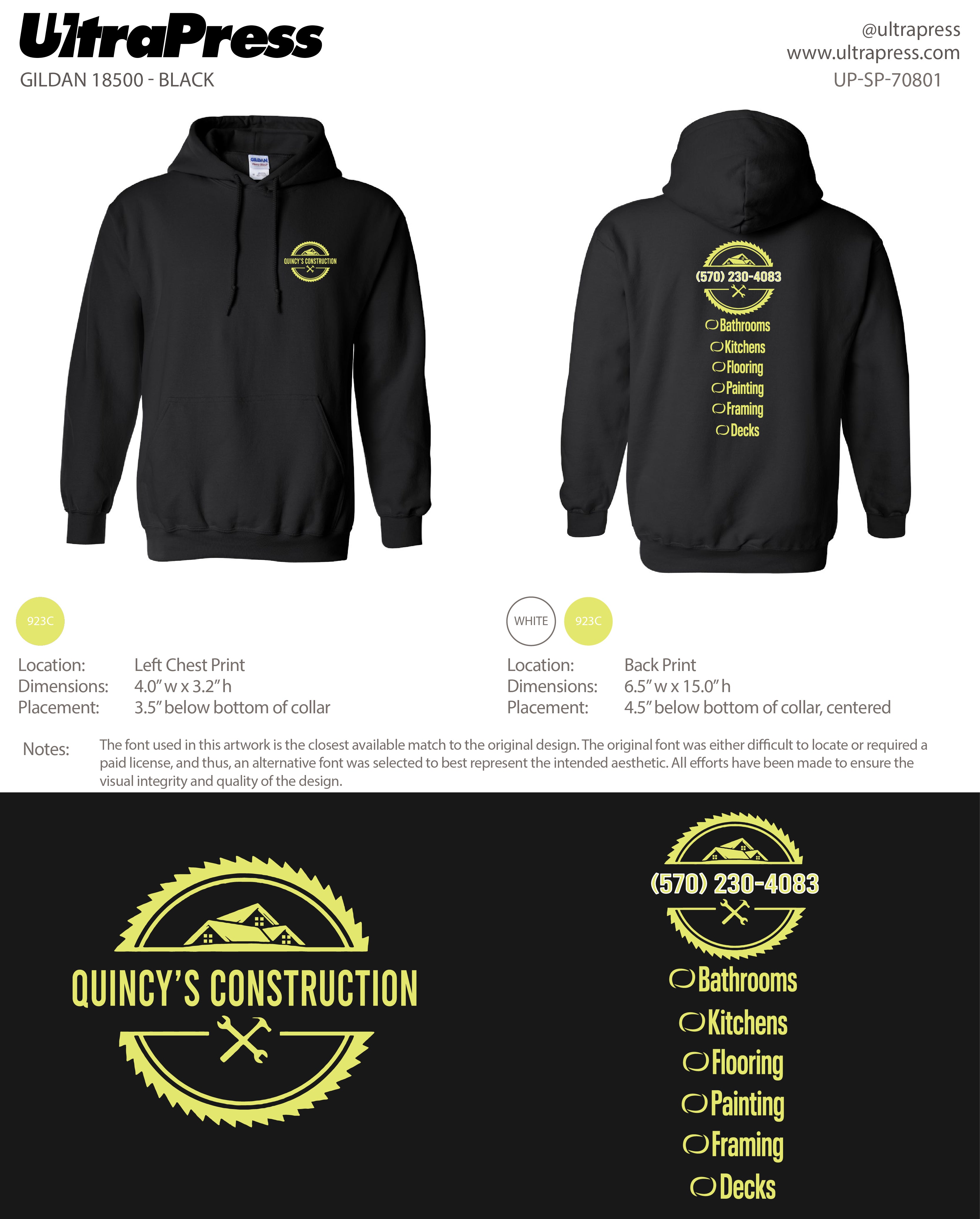 UP-SP-70801 Quincy's Construction - Kahlae Williams 50 Pieces Package (Bulk)