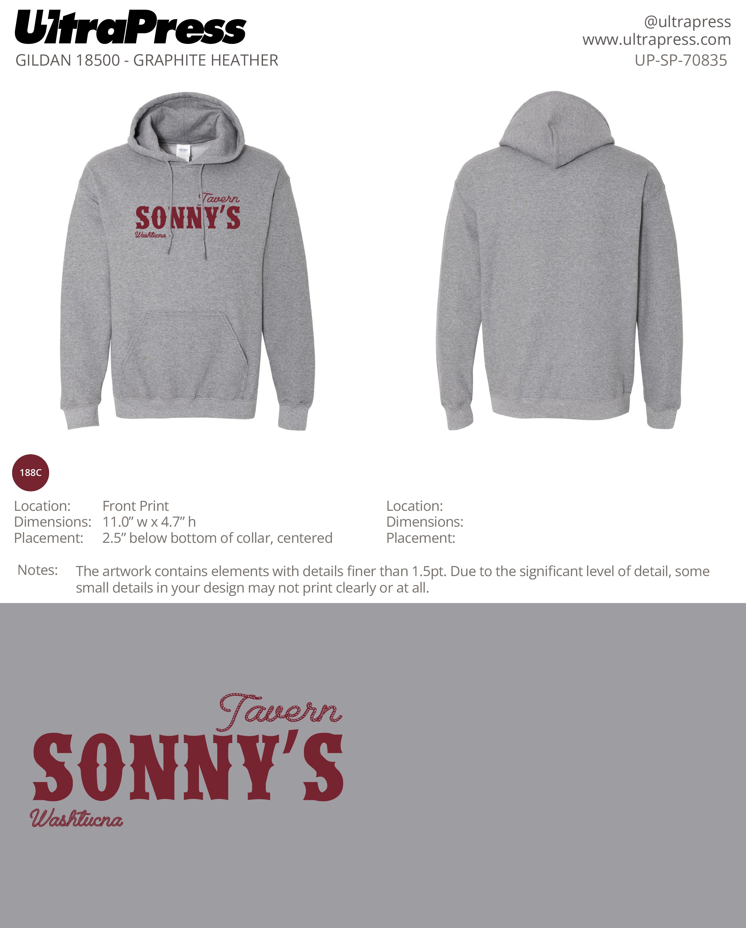 UP-SP-70835 Sonny's Washtucna - Bridget Coon 50 Pieces Package (Bulk)