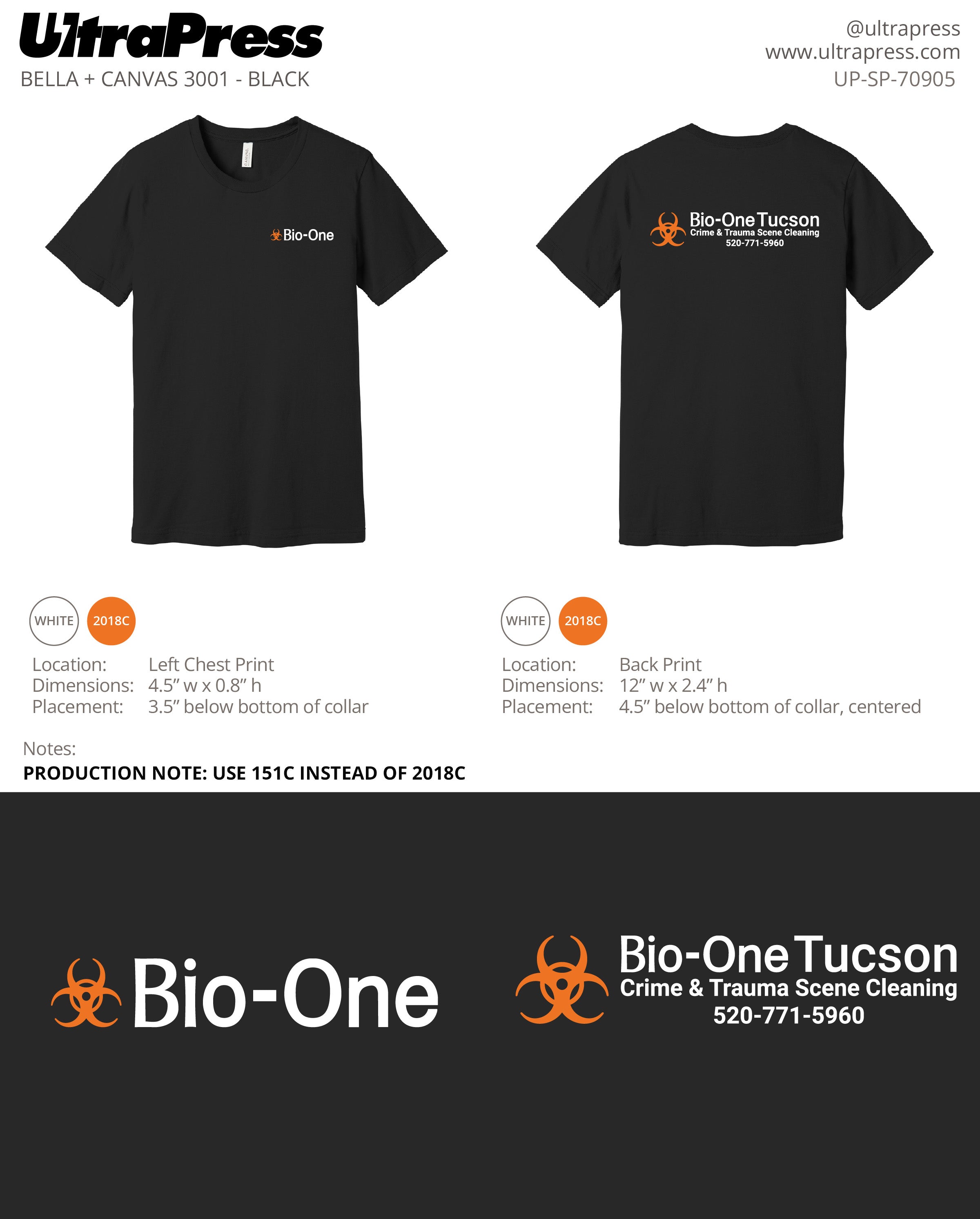 UP-SP-70905 Bio-One - David Anderson 100 Min Qty (Bulk)