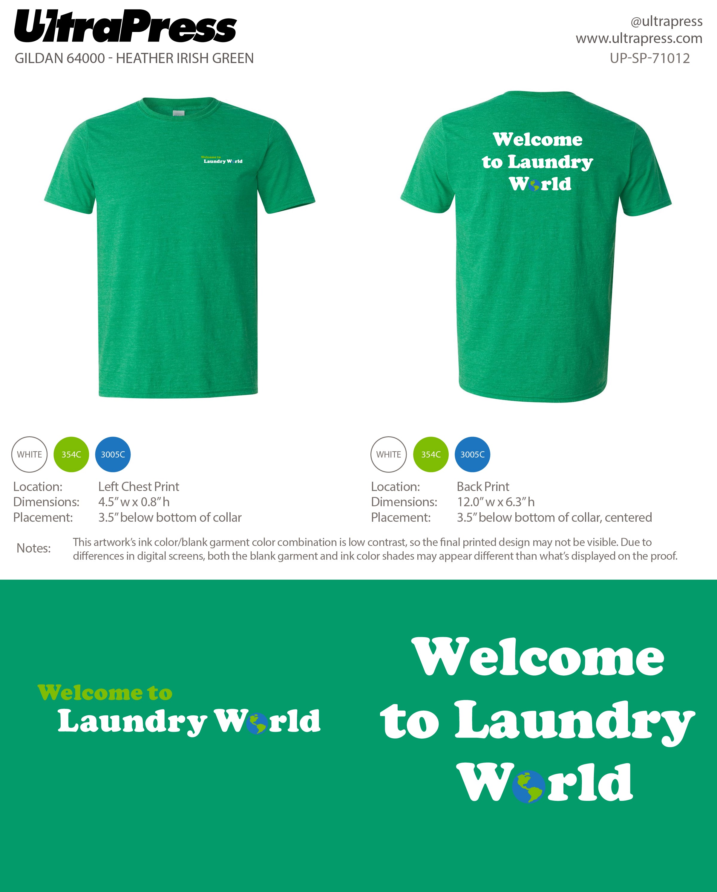 UP-SP-71012 Laundry World - Hannah Pettefer 100 Pieces Package (Bulk)