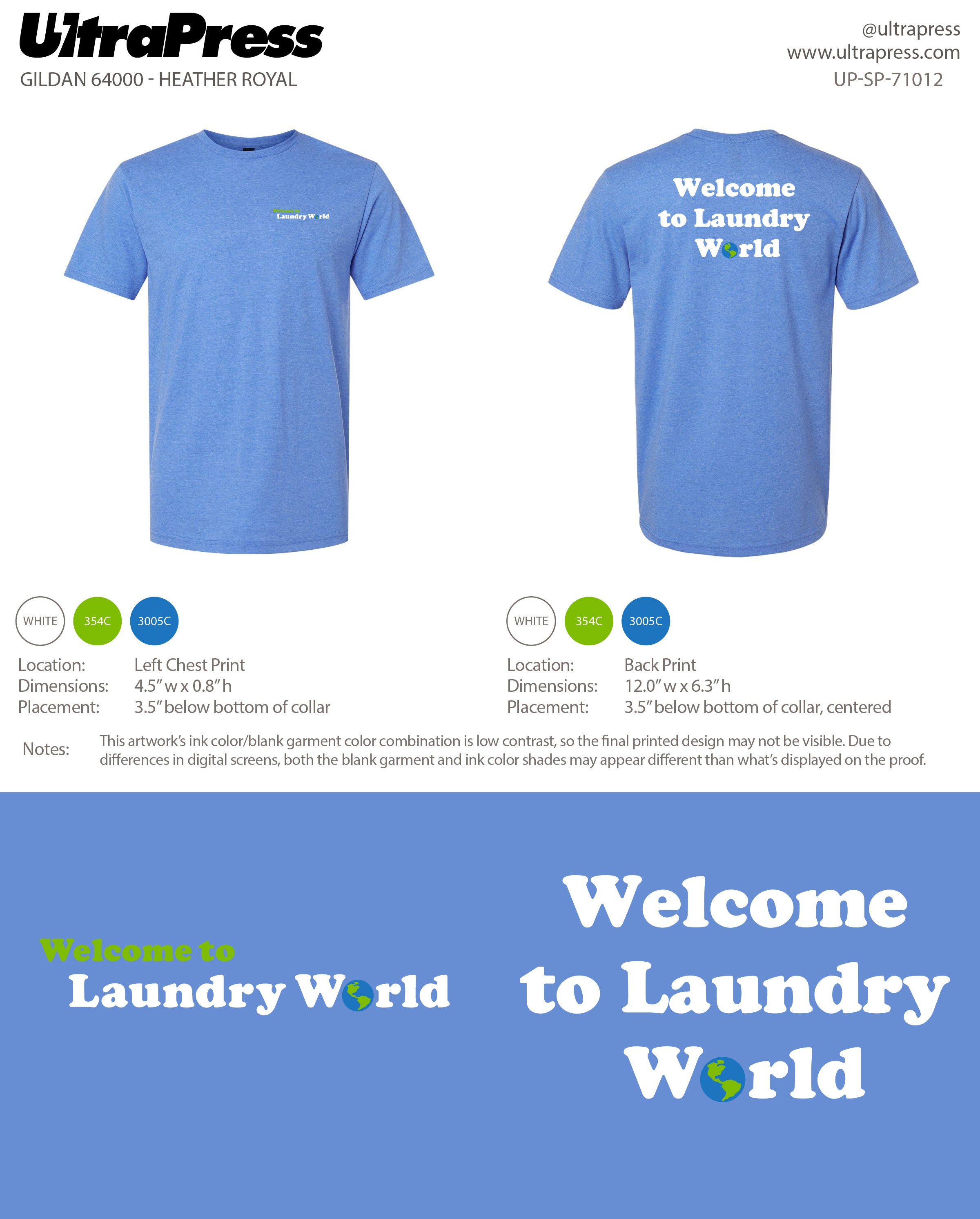 UP-SP-71012 Laundry World - Hannah Pettefer 100 Pieces Package (Bulk)