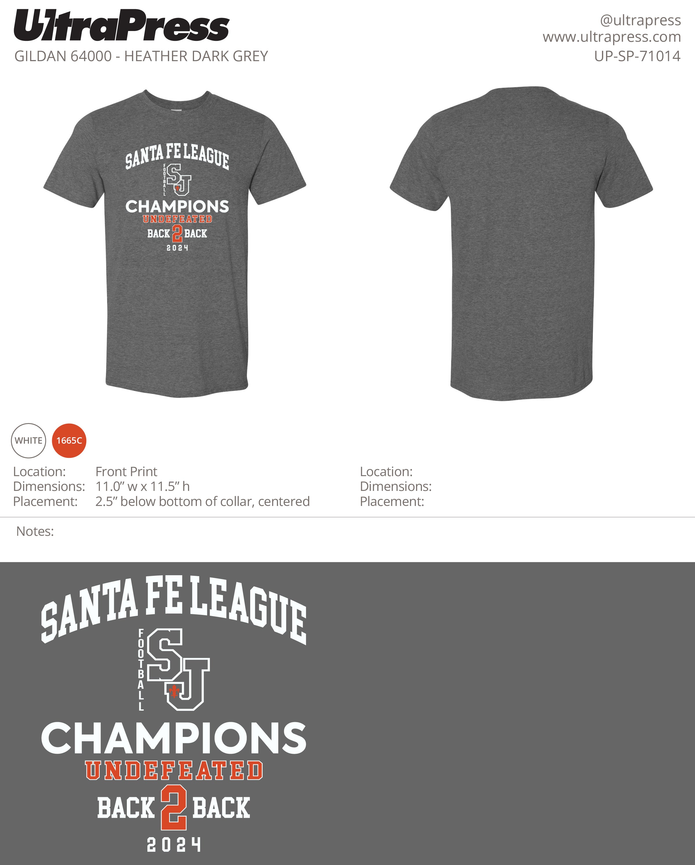 UP-SP-71014 Santa Fe League - Tim Loya 100 Pieces Package (Bulk)