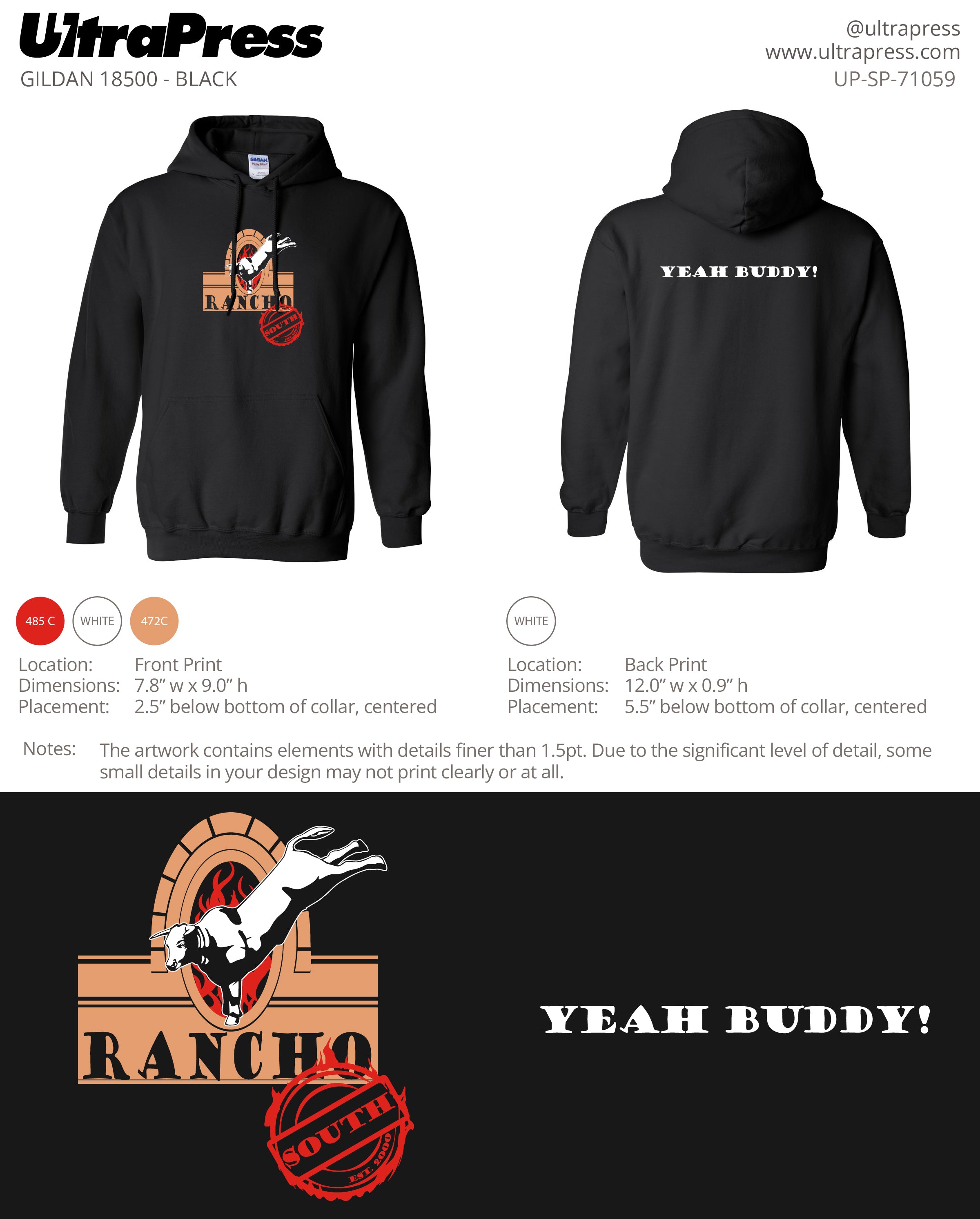 UP-SP-71059 Rancho South - Lorena Rodriguez 100 Min Qty (Bulk)