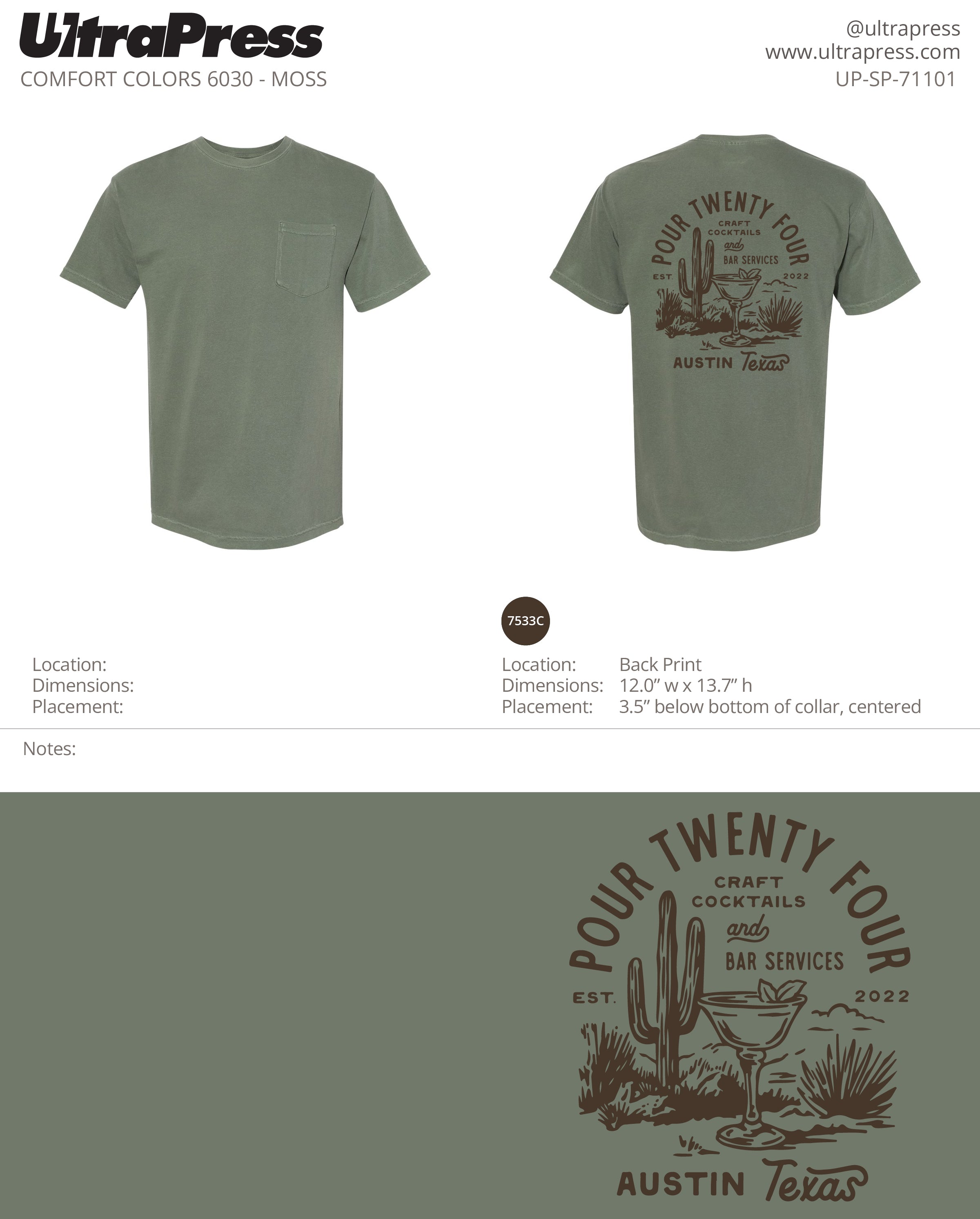 UP-SP-71101 Pour 24 - James Burt 24 Min Qty (Bulk)