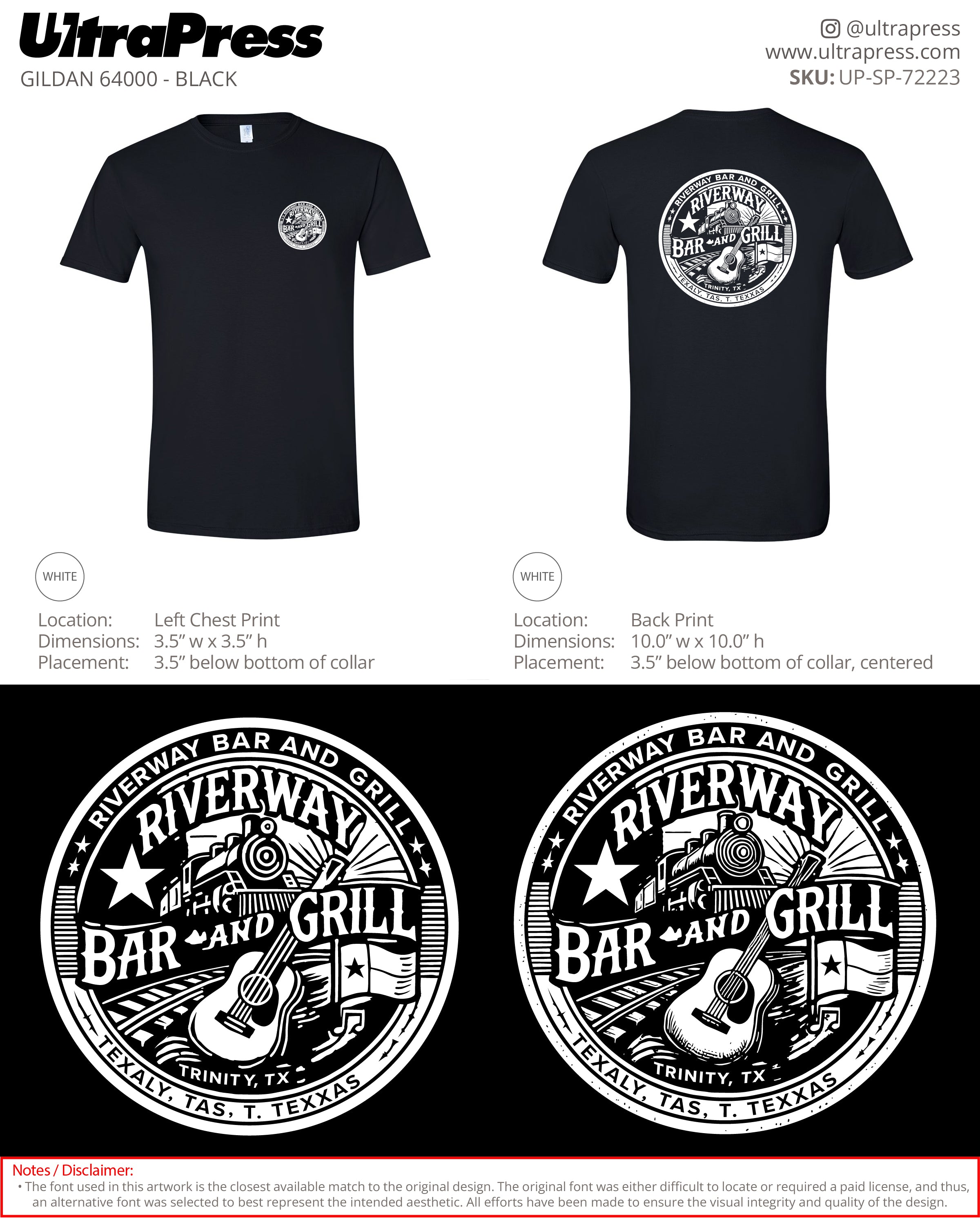 UP-SP-72223 Riverway Bar & Grill - Lisa Haynes 100 Pieces Package (Bulk)