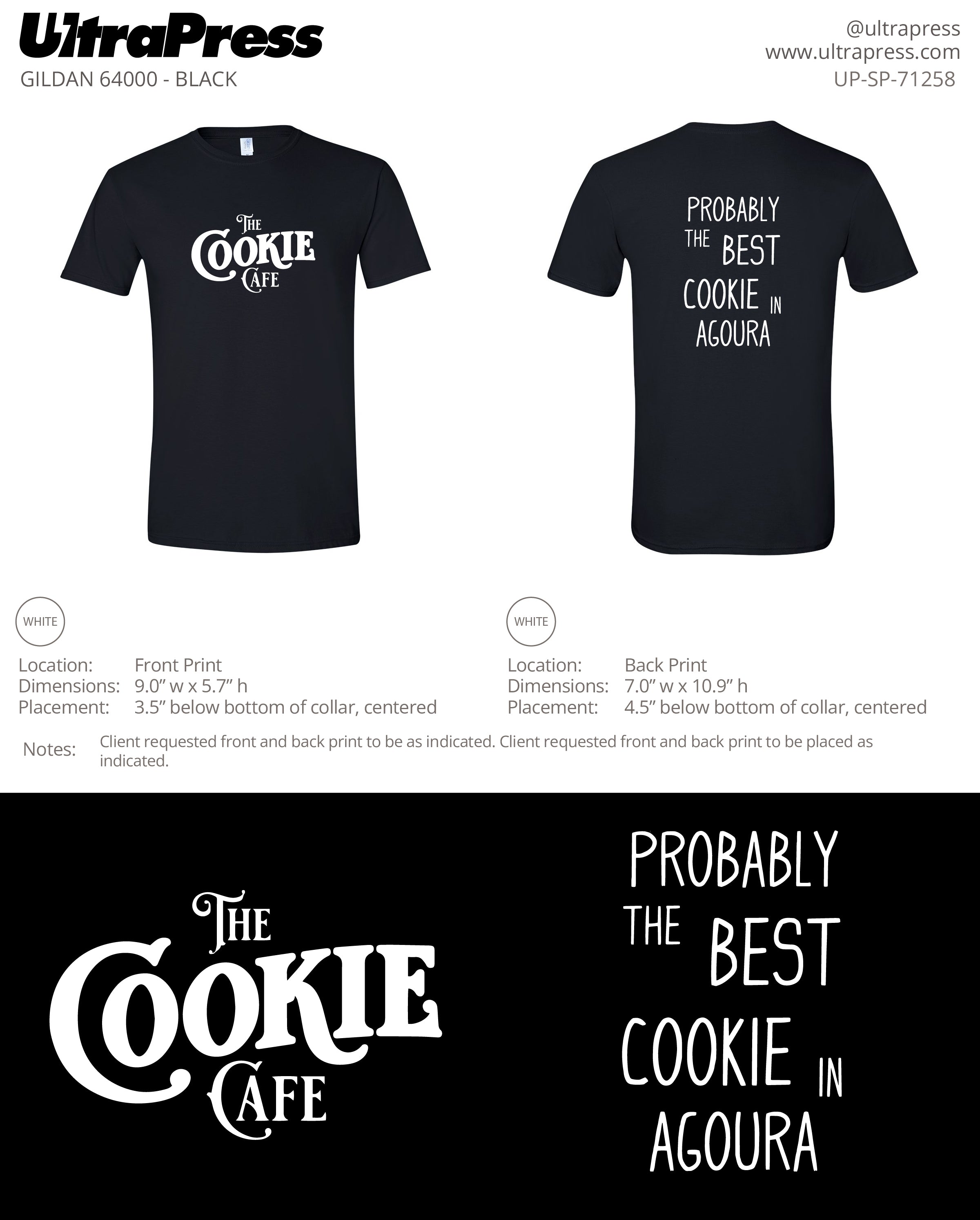 UP-SP-71258 The Cookie Cafe - Ryan OQuinn 100 Min Qty (Bulk)