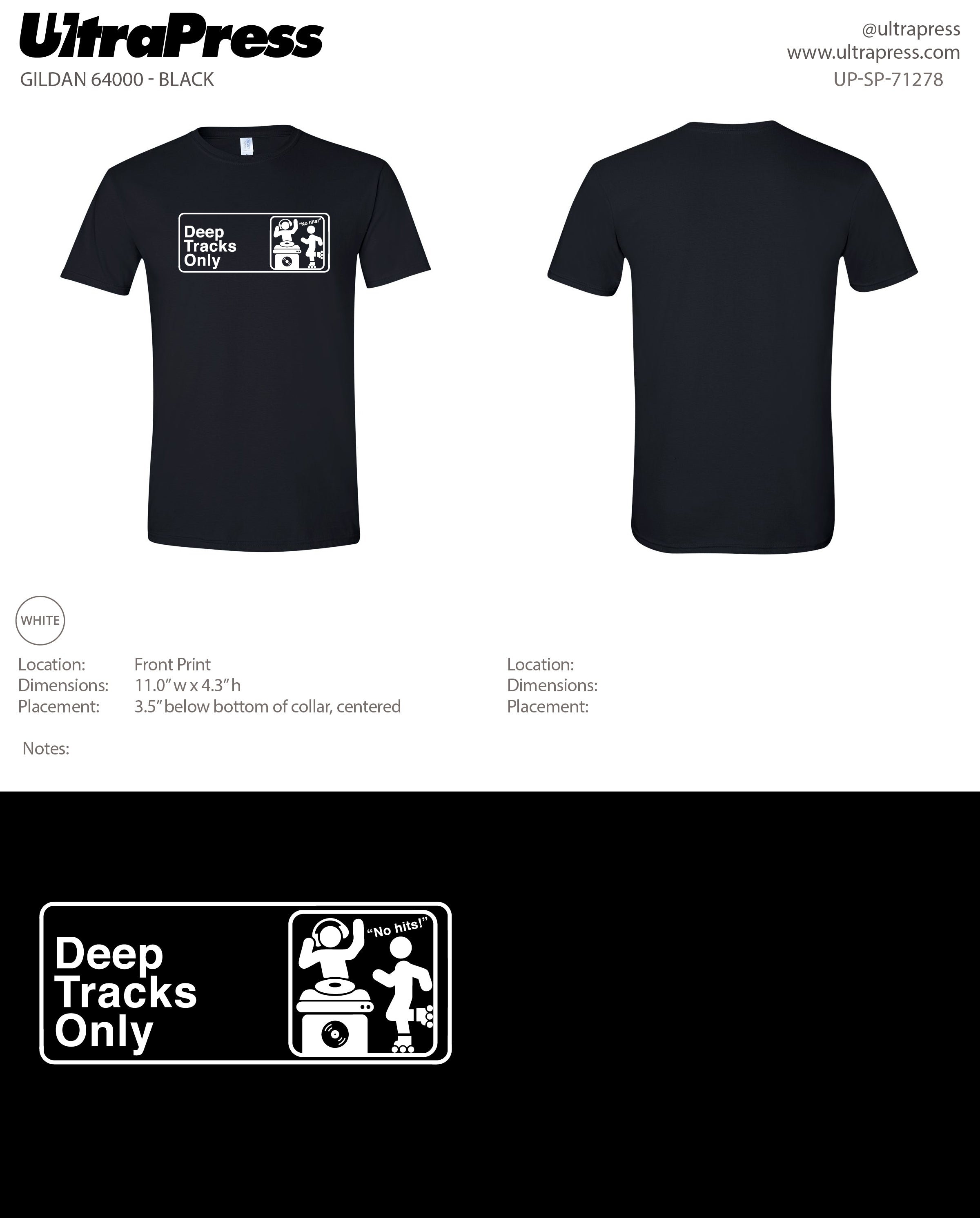 UP-SP-71278 Deep Tracks Only - Nathaniel Shoshan 100 Pieces Package (Bulk)