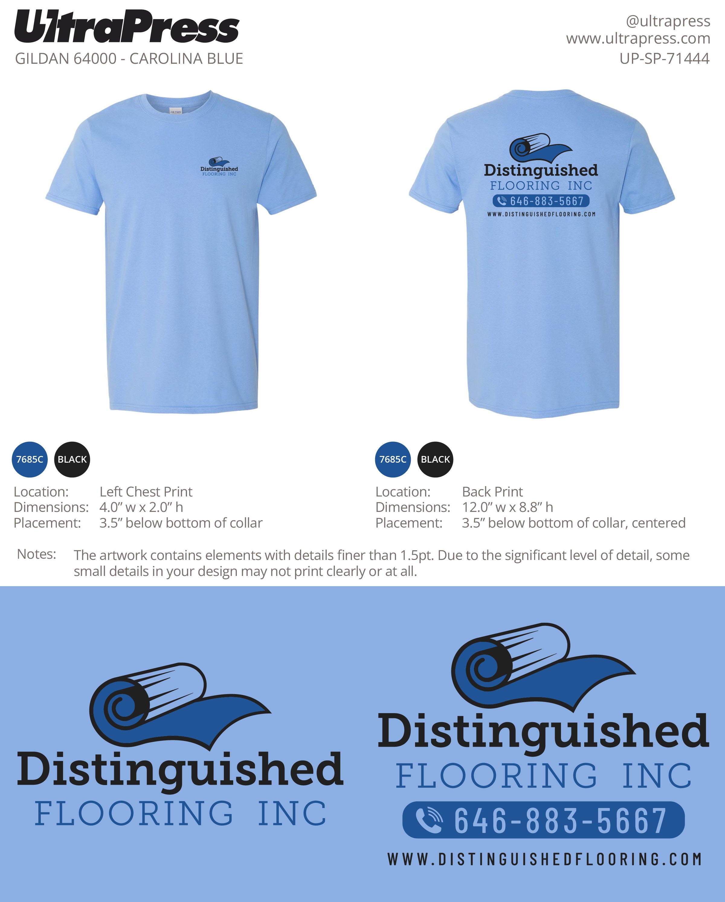 UP-SP-71444 Distinguished Flooring Inc - Bryan Milano 100 Pieces Package (Bulk)