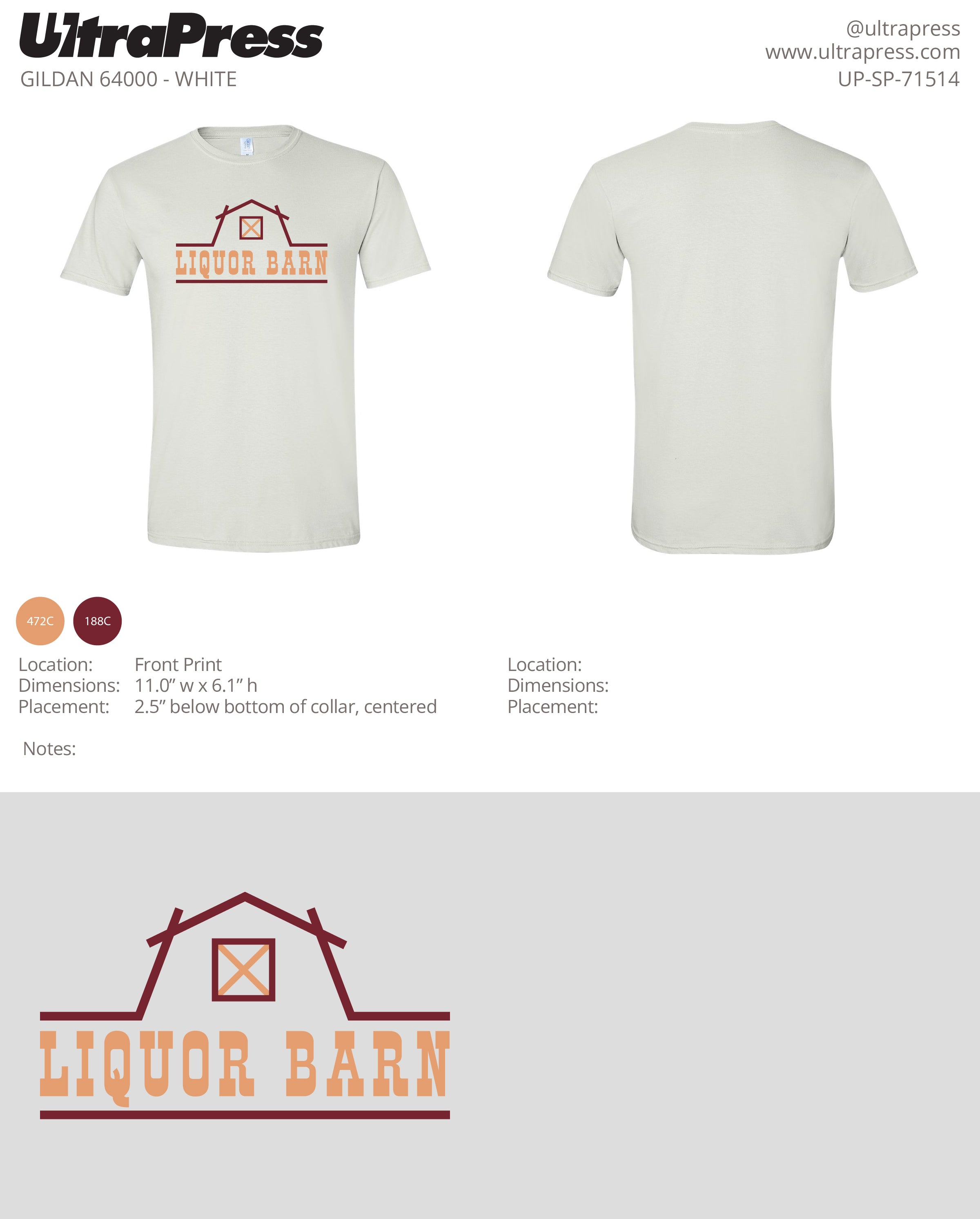 UP-SP-71514 Liquor Barn - Michael Hyde 100 Pieces Package (Bulk)