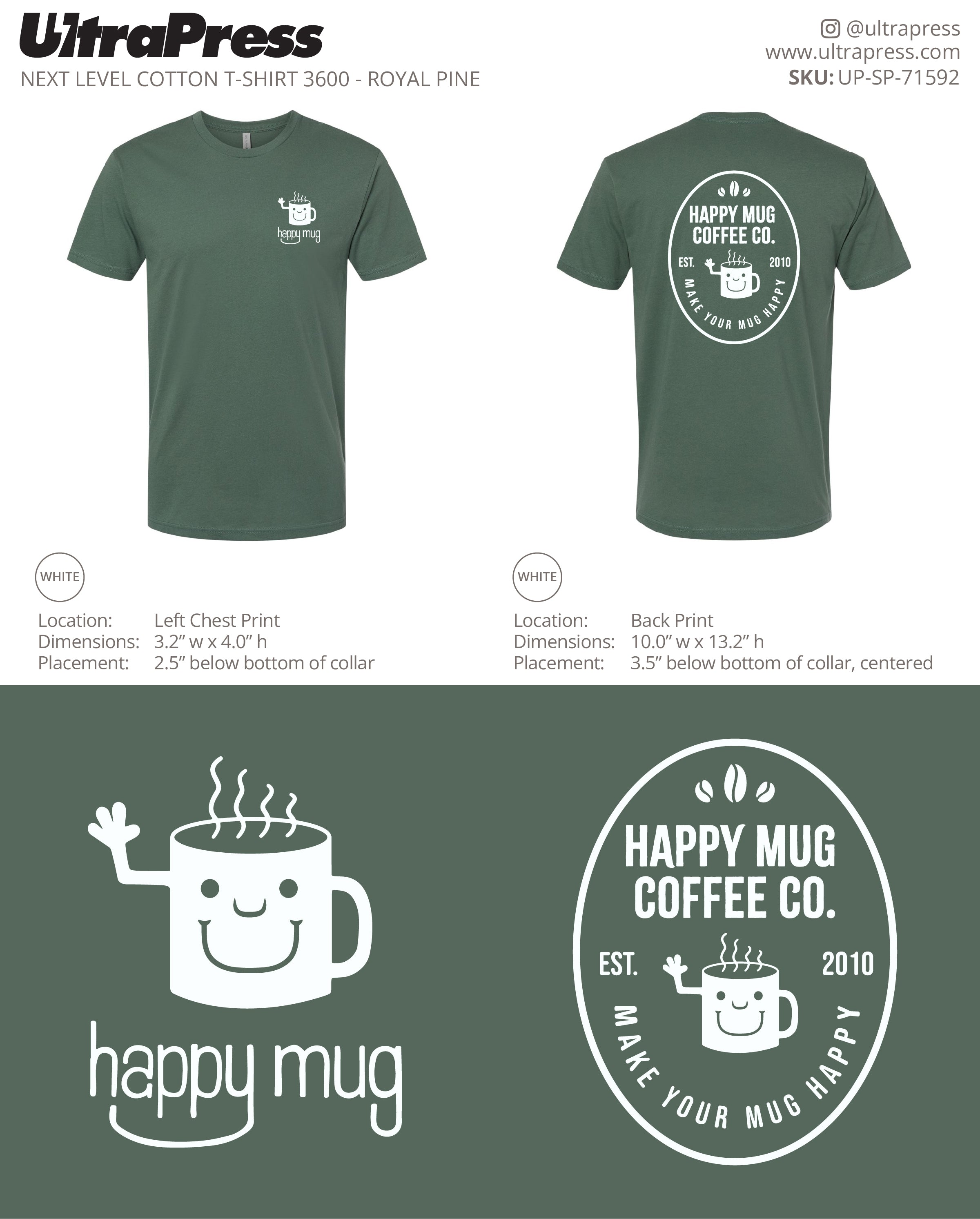 UP-SP-71592 Happy Mug Coffee Co. - Matt Shay 100 Min Qty (Bulk)