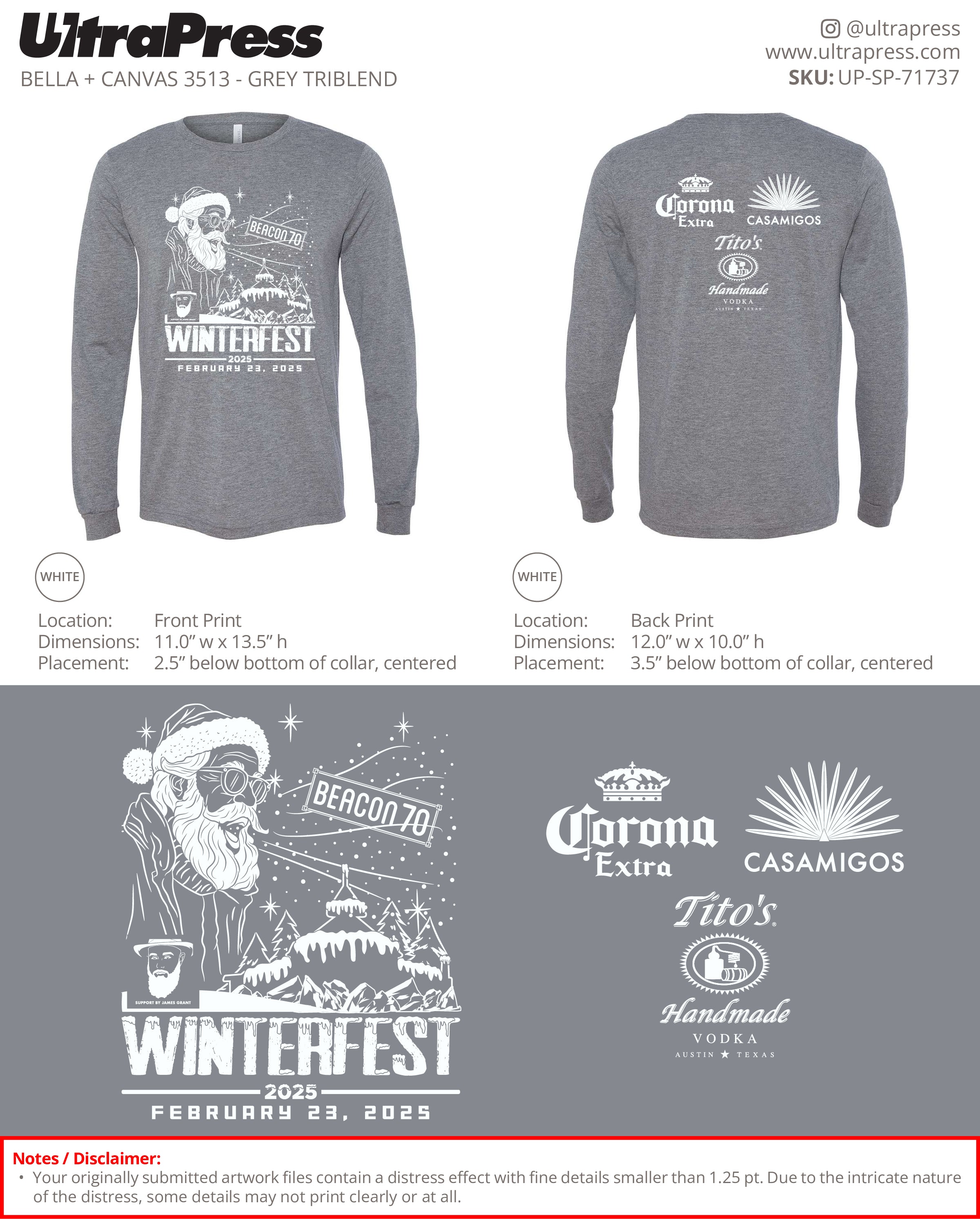 UP-SP-71737 Old Man Winter Beacon 70 - Vince 72 Min Qty (Bulk)