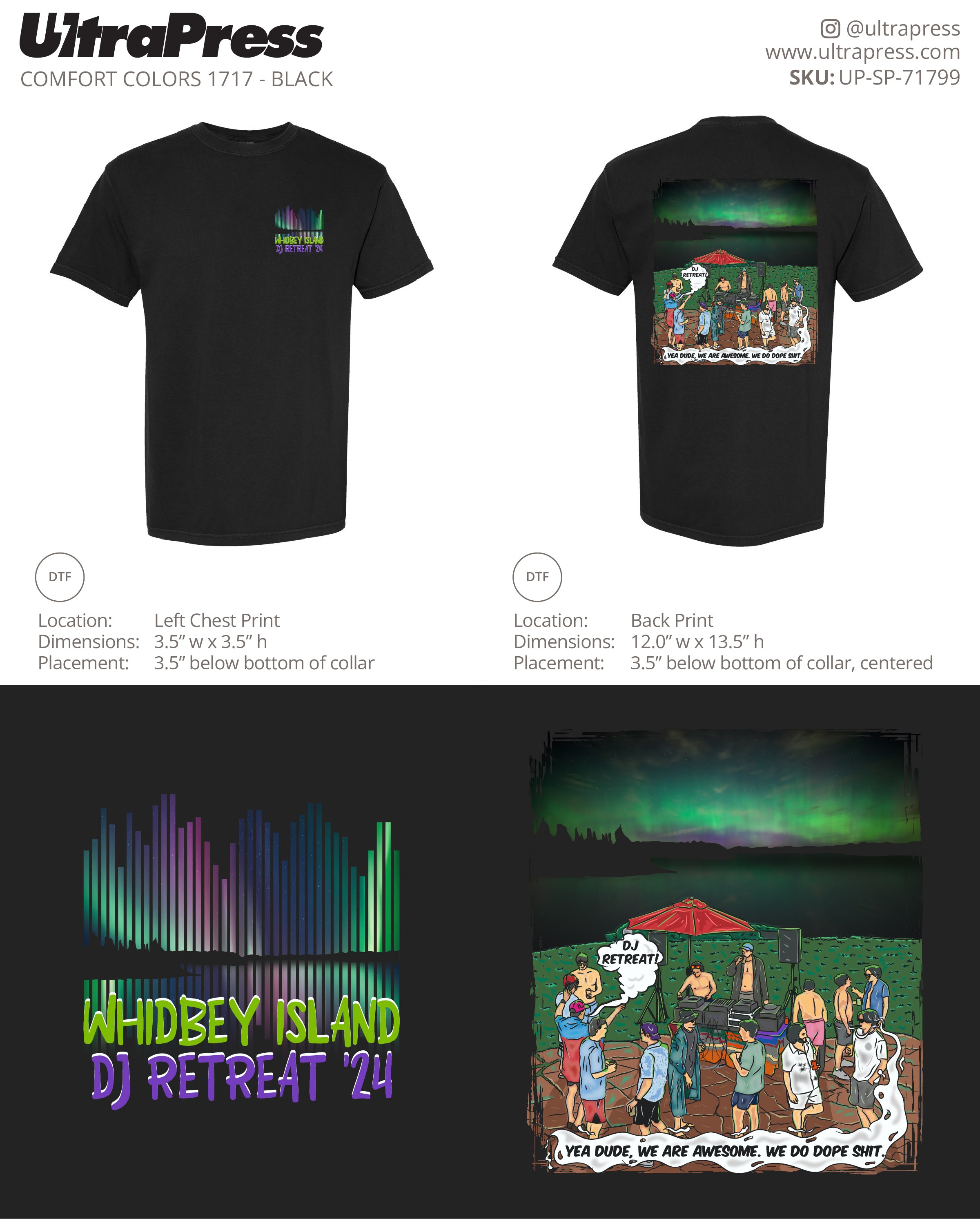 UP-SP-71799 Whidbey DJ Retreat 12 Min Qty (Bulk)