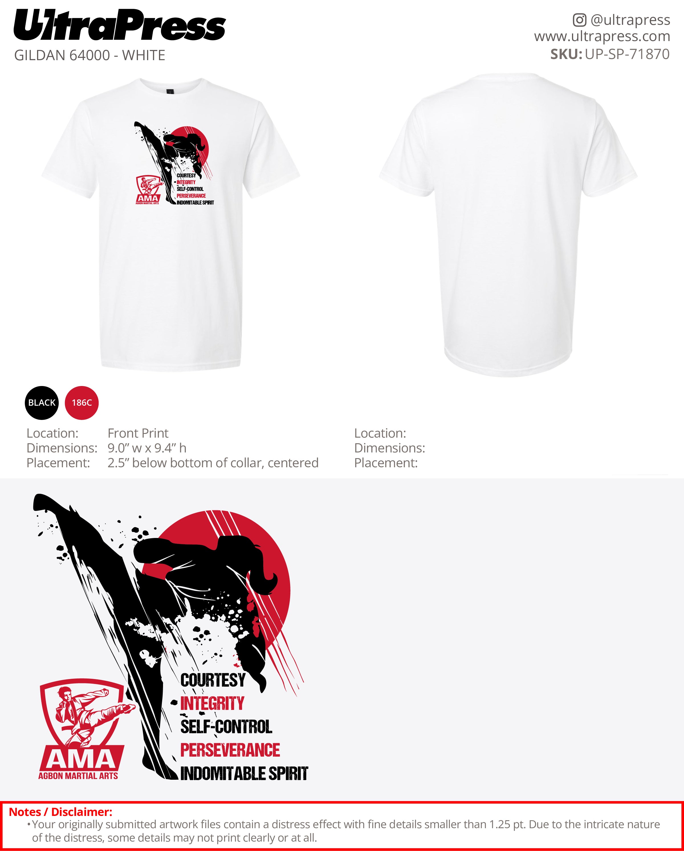 UP-SP-71870 Agbon Martial Arts - Fernando Agbon 100 Pieces Package (Bulk)