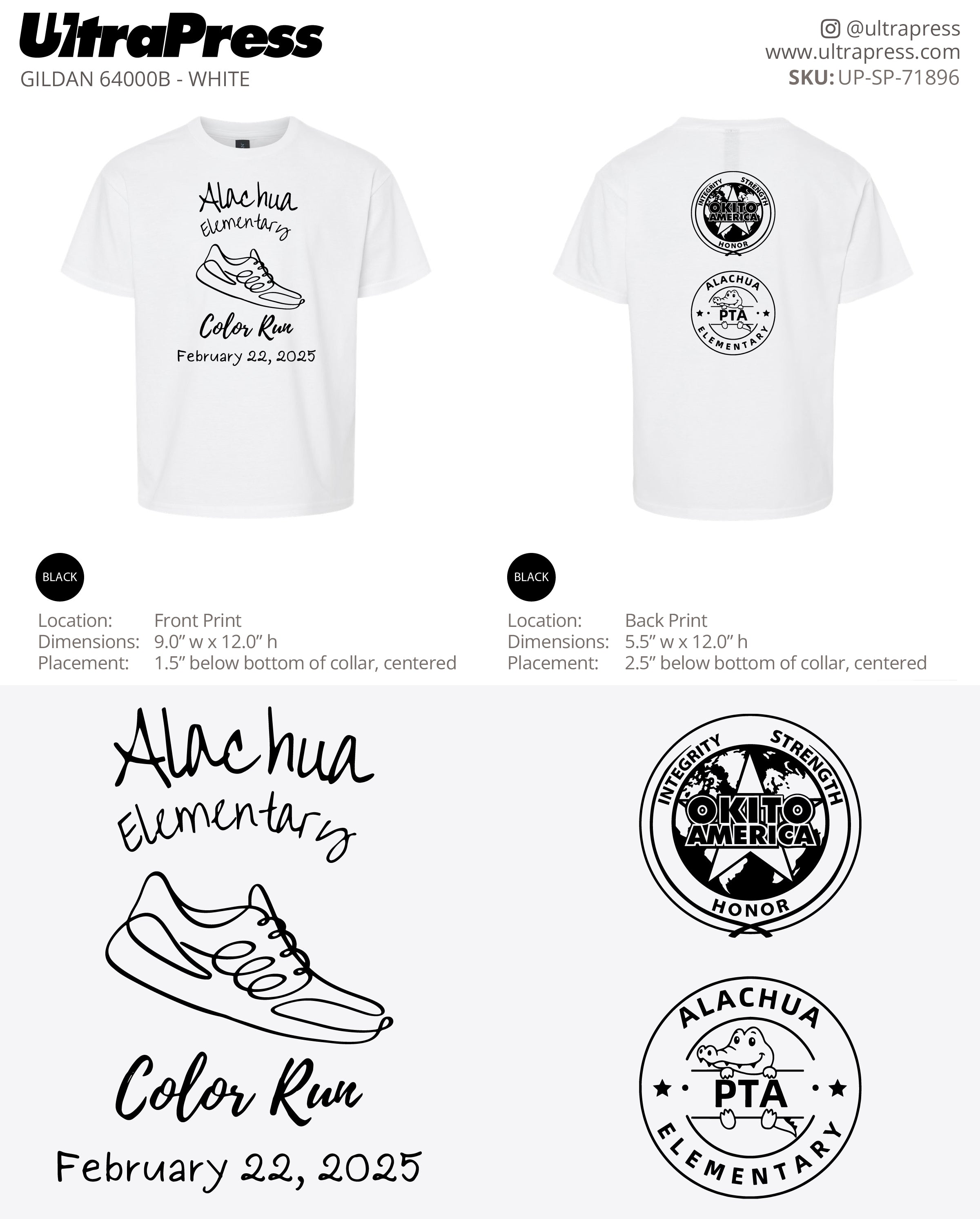 UP-SP-71896 Alachua Elementary - Yuliany Hraka 72 Min Qty (Bulk)