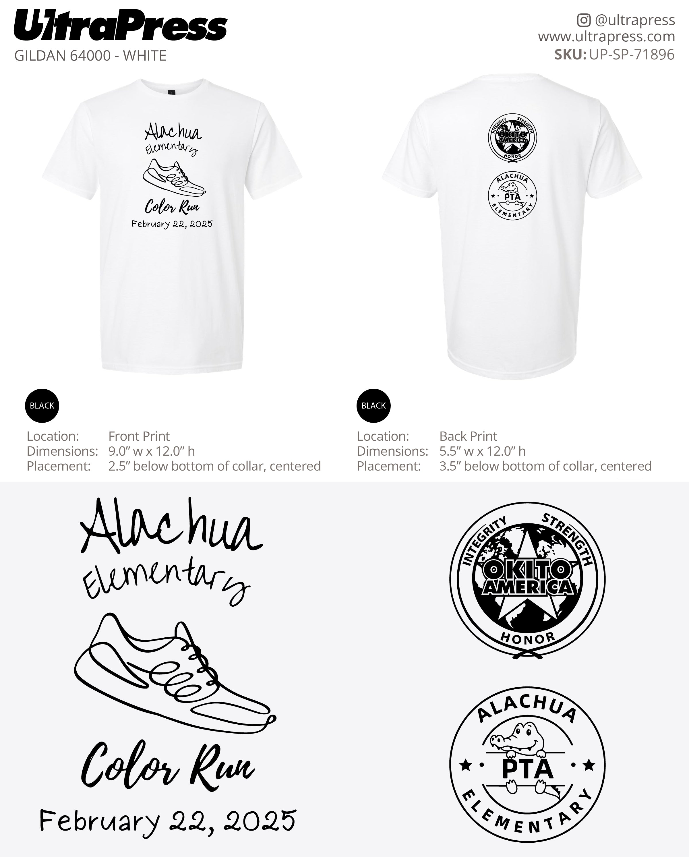 UP-SP-71896 Alachua Elementary - Yuliany Hraka 72 Min Qty (Bulk)