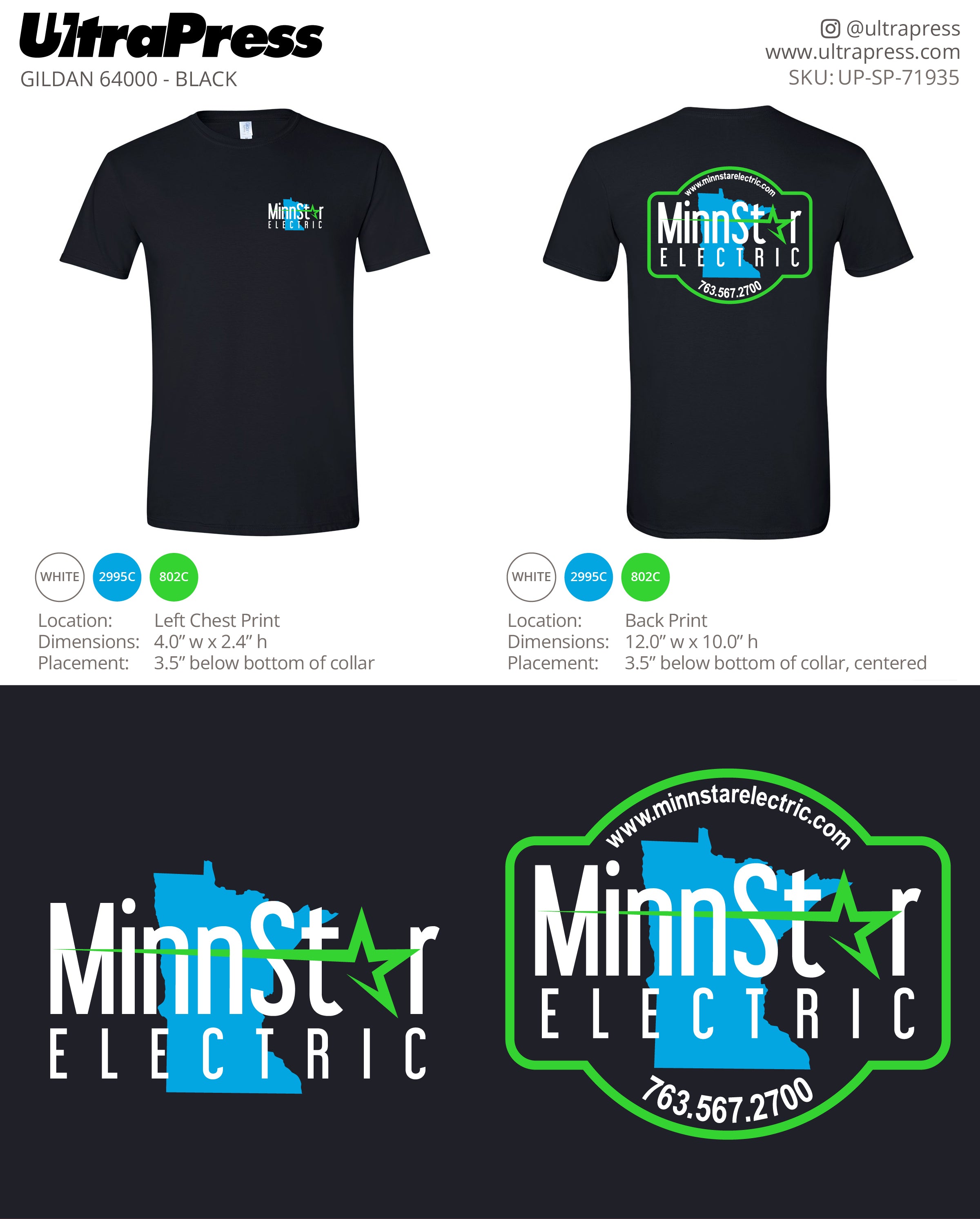 UP-SP-71935 Minn Star Electric - Luke Block100 Min Qty (Bulk)