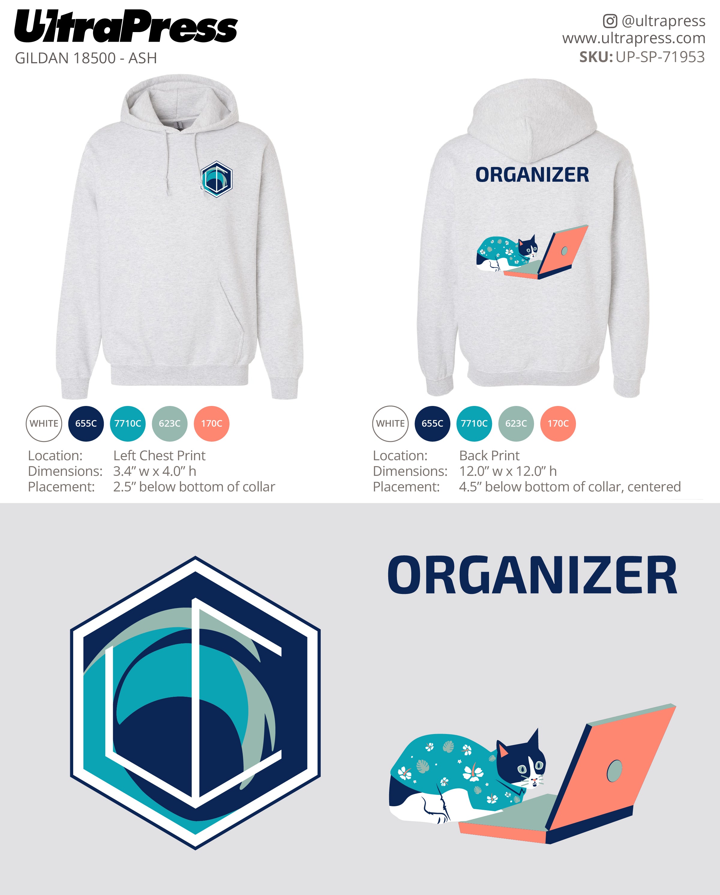 UP-SP-71953 Revolution UC Hacker Hoodie 2025 - Tucker Cook 50 Min Qty (Bulk)