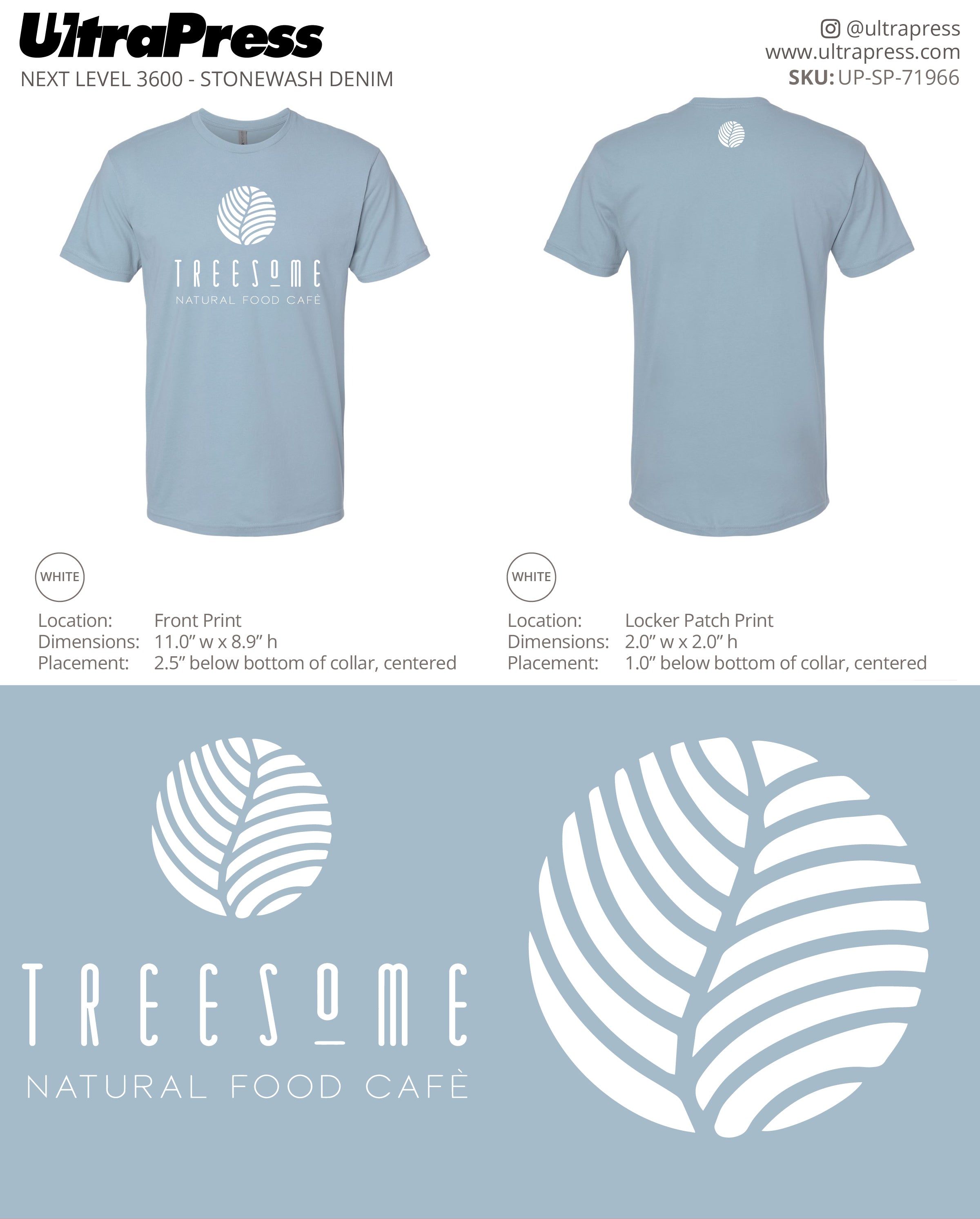 UP-SP-71966 Treesome Natural Food Cafe - Michael Lustigman 100 Min Qty Package (Bulk)