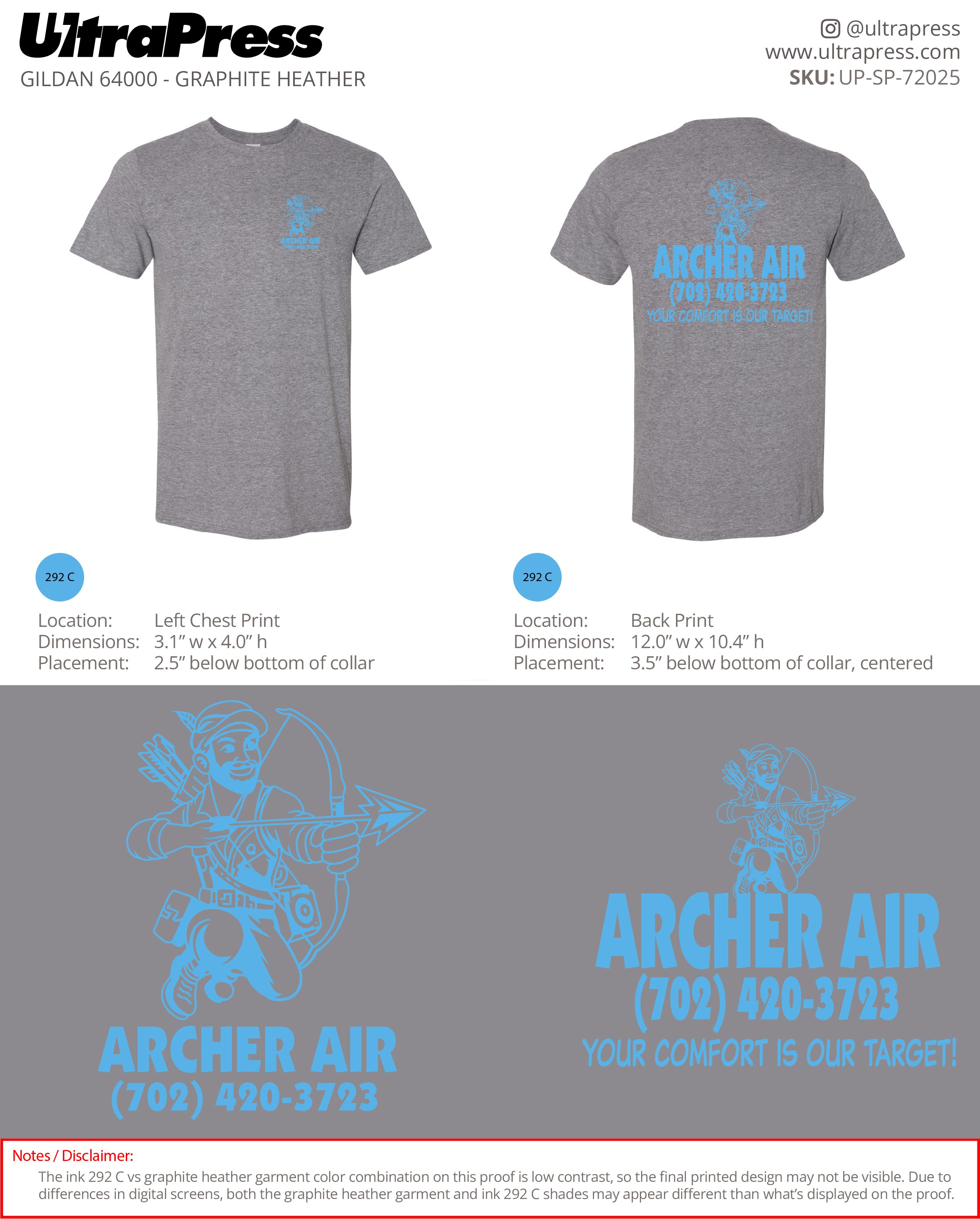 UP-SP-72025 Archer Air - Archie Landreman 124 Min Qty (Bulk)