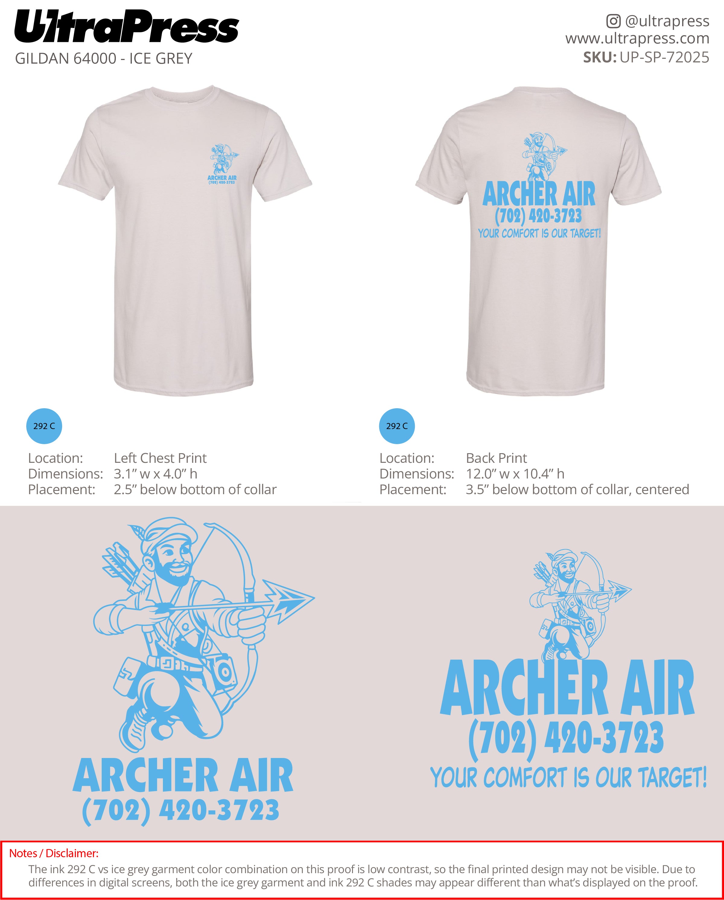 UP-SP-72025 Archer Air - Archie Landreman 124 Min Qty (Bulk)