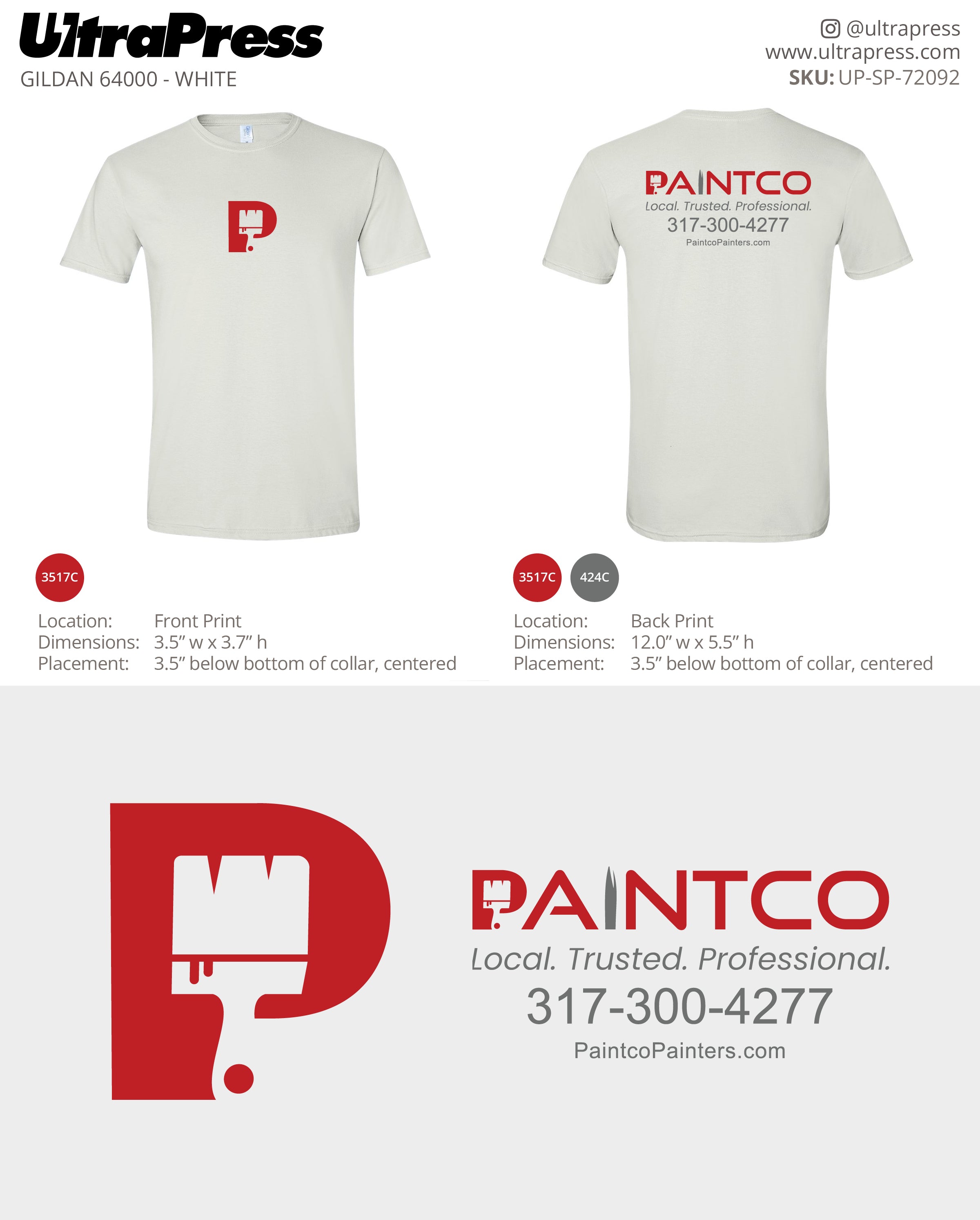 UP-SP-72092 Paintco Painters - Nate Akers 100 Pieces Package (Bulk)