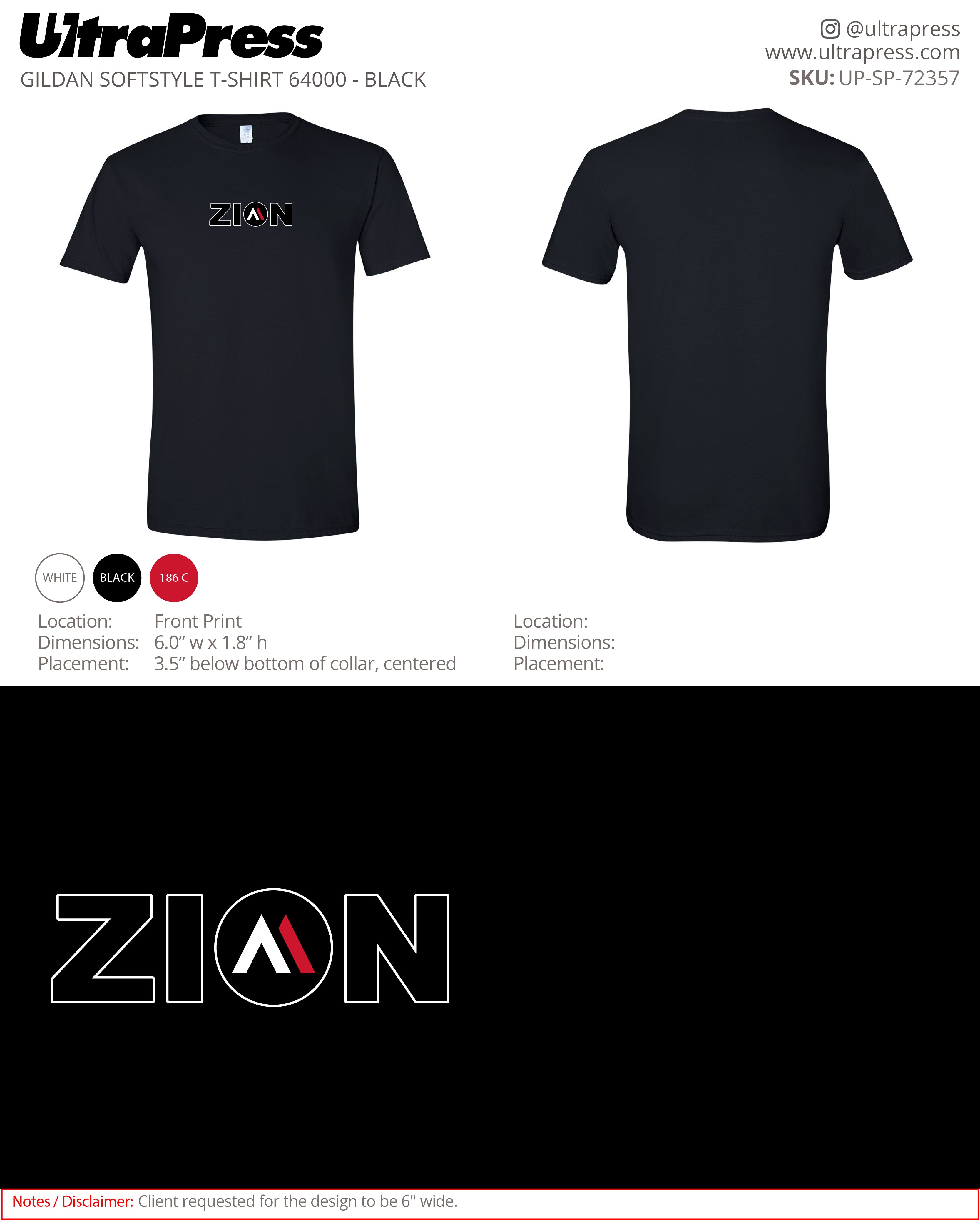 UP-SP-72357 Zion - Matt Mizell 100 Pieces Package (Bulk)