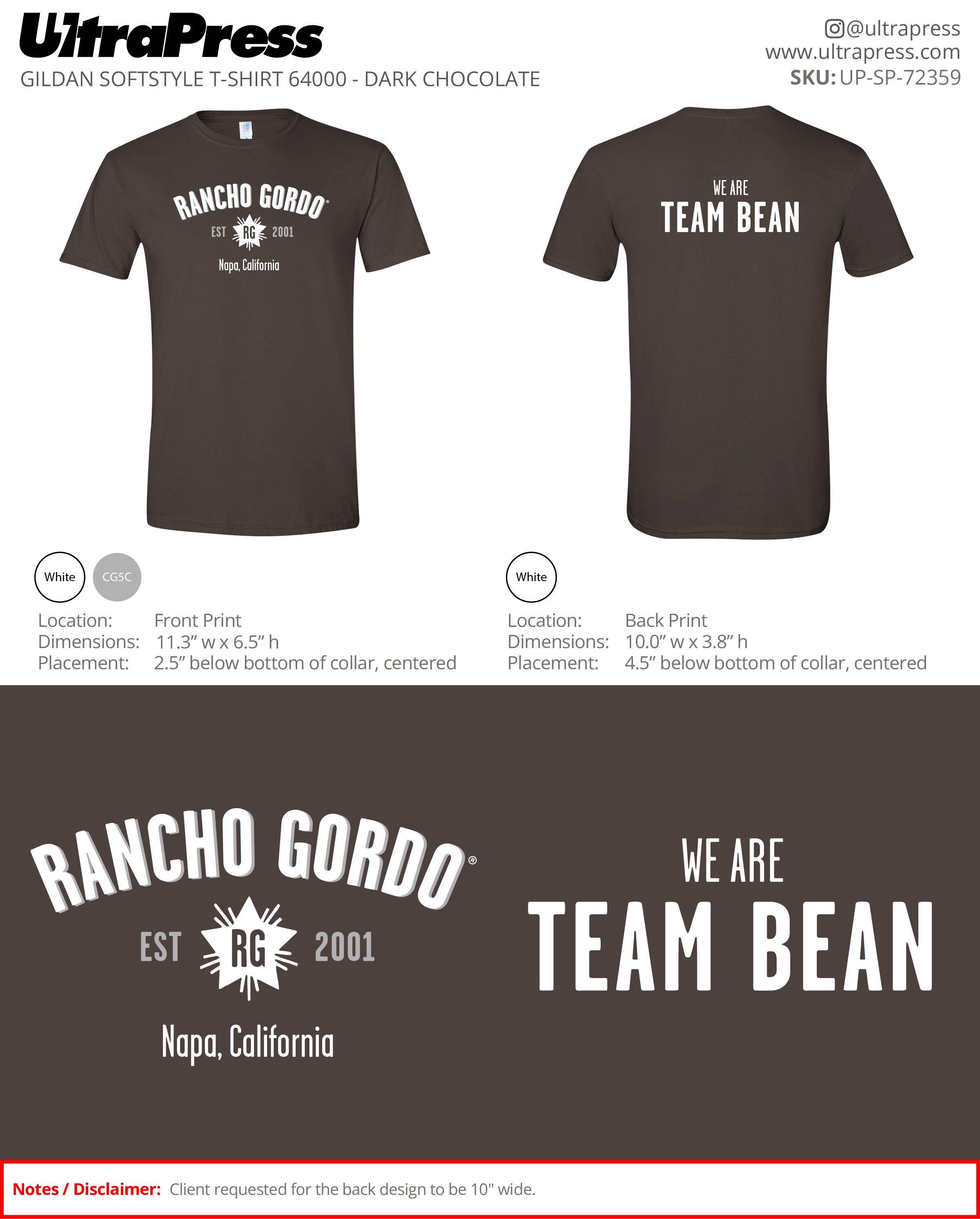 UP-SP-72359 Rancho Gordo - Monica Casillas Gutierrez 100 Pieces Package (Bulk)