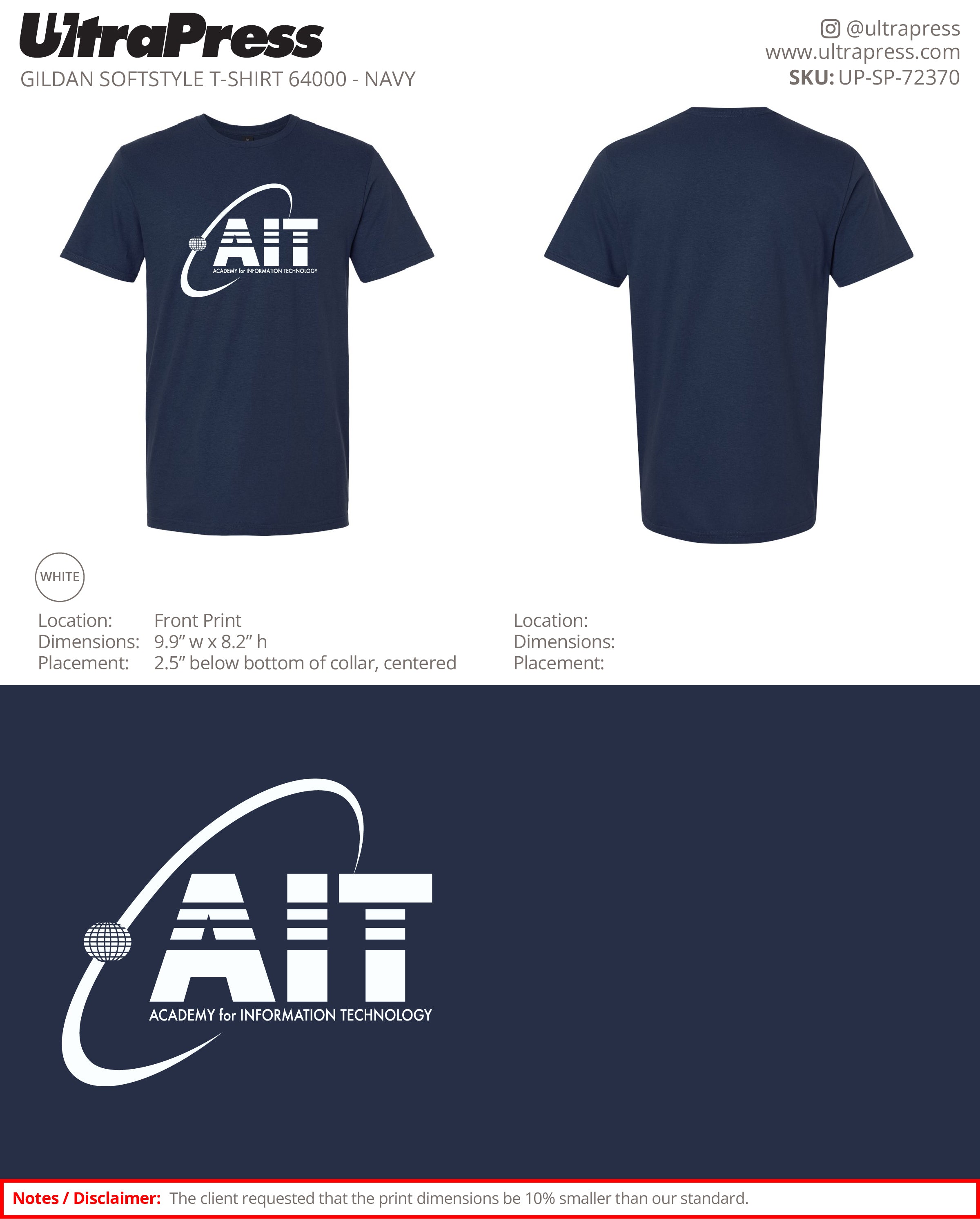 UP-SP-72370 AIT - Kay Lee 100 Pieces Package (Bulk)