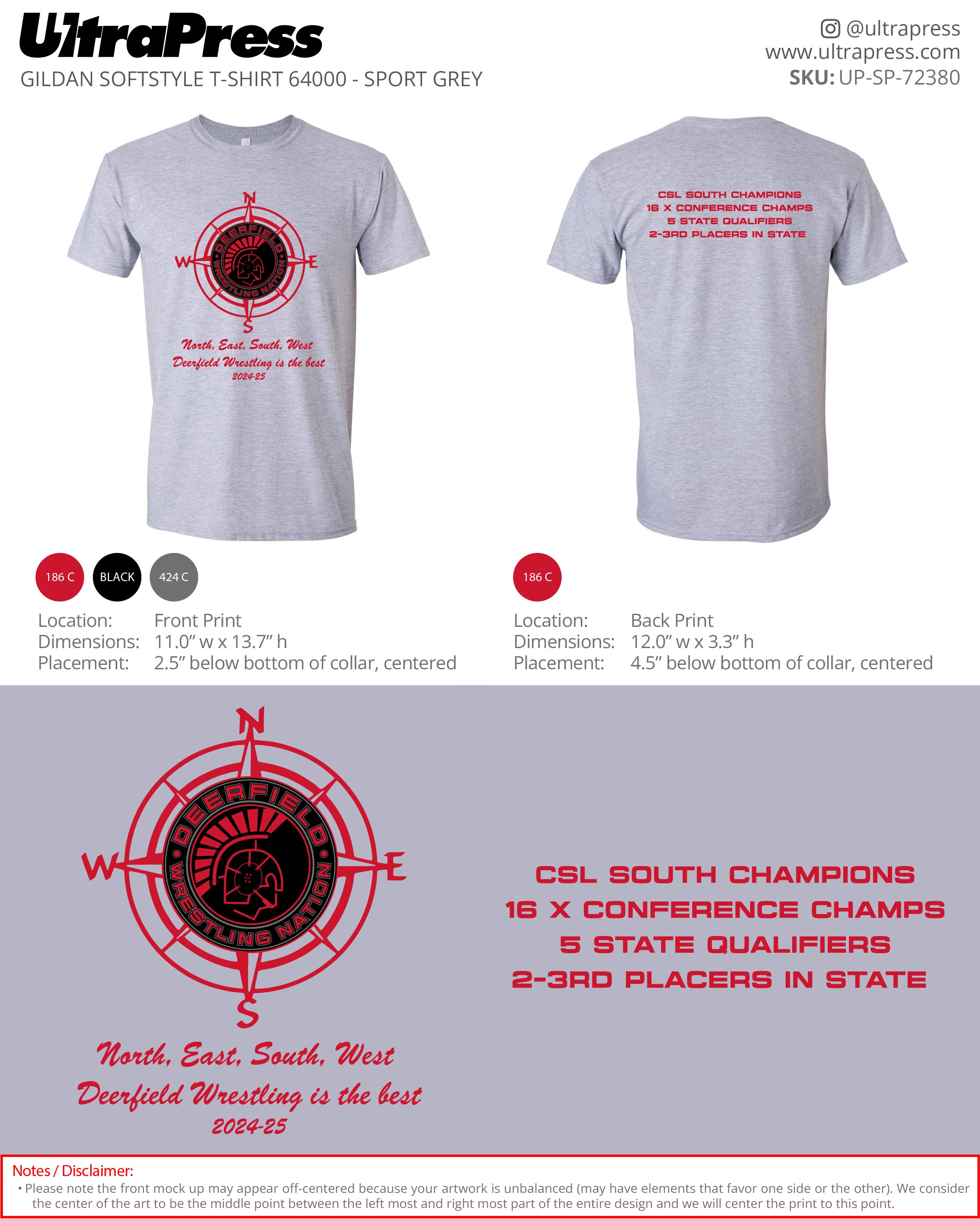 UP-SP-72380 Deerfield Wrestling Nation - Marc Pechter 100 Pieces Package (Bulk)