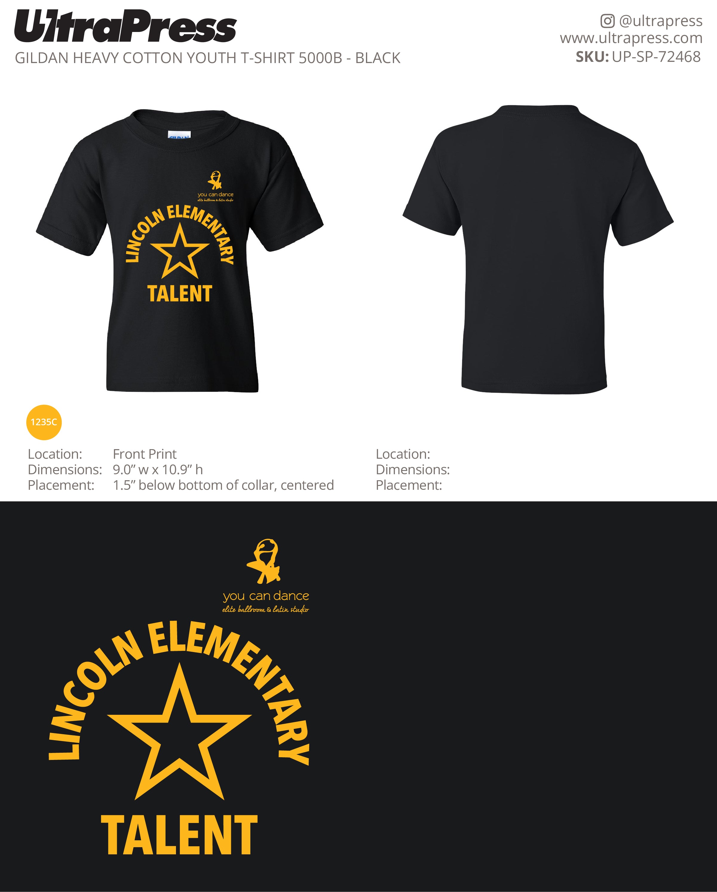 UP-SP-72468 Lincoln Elementary - Sophia Svitak 100 Min Qty (Bulk)