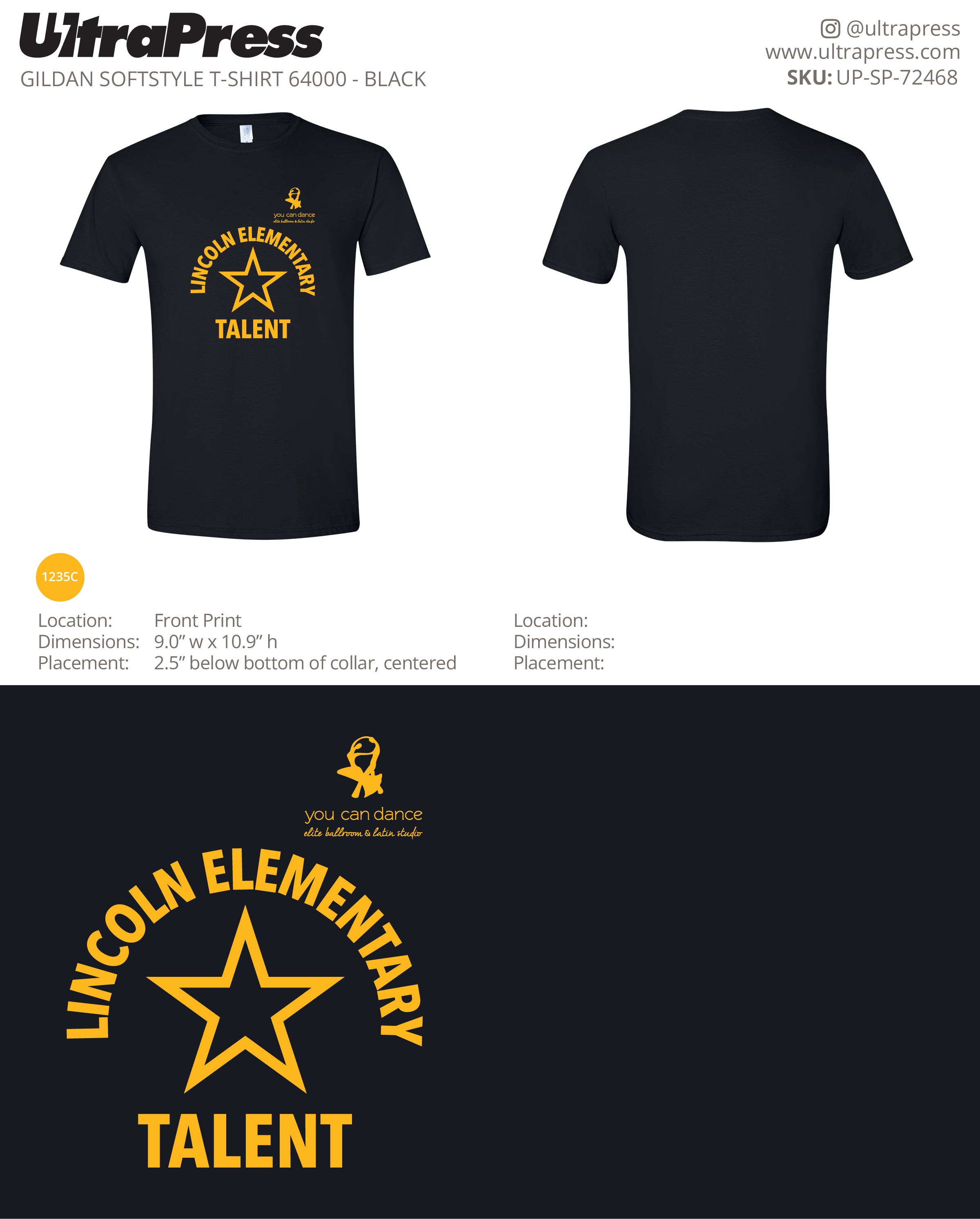 UP-SP-72468 Lincoln Elementary - Sophia Svitak 100 Min Qty (Bulk)