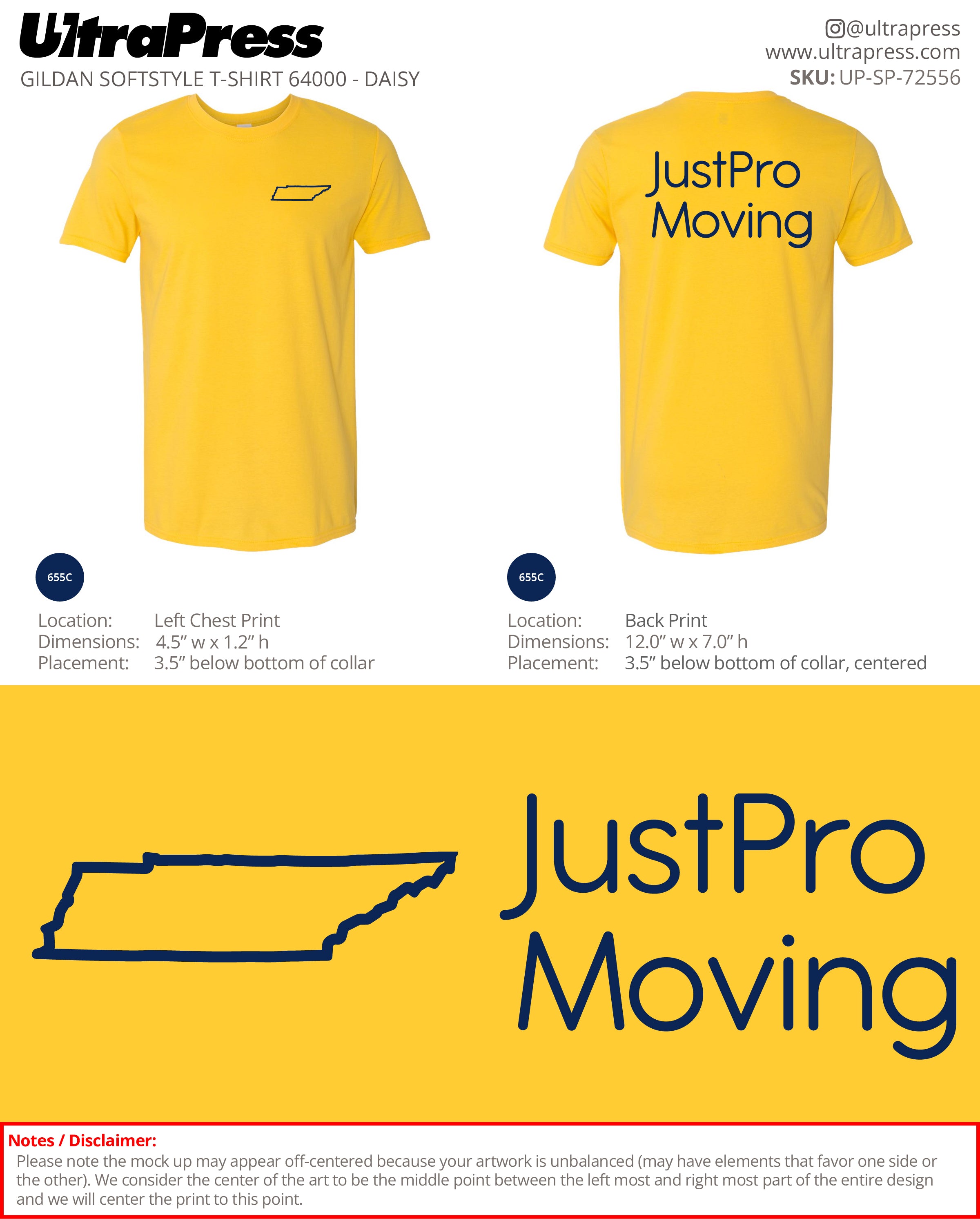 UP-SP-72556 JustPro TN State 615 - Irina Iovitsa 100 Min Qty (Bulk)