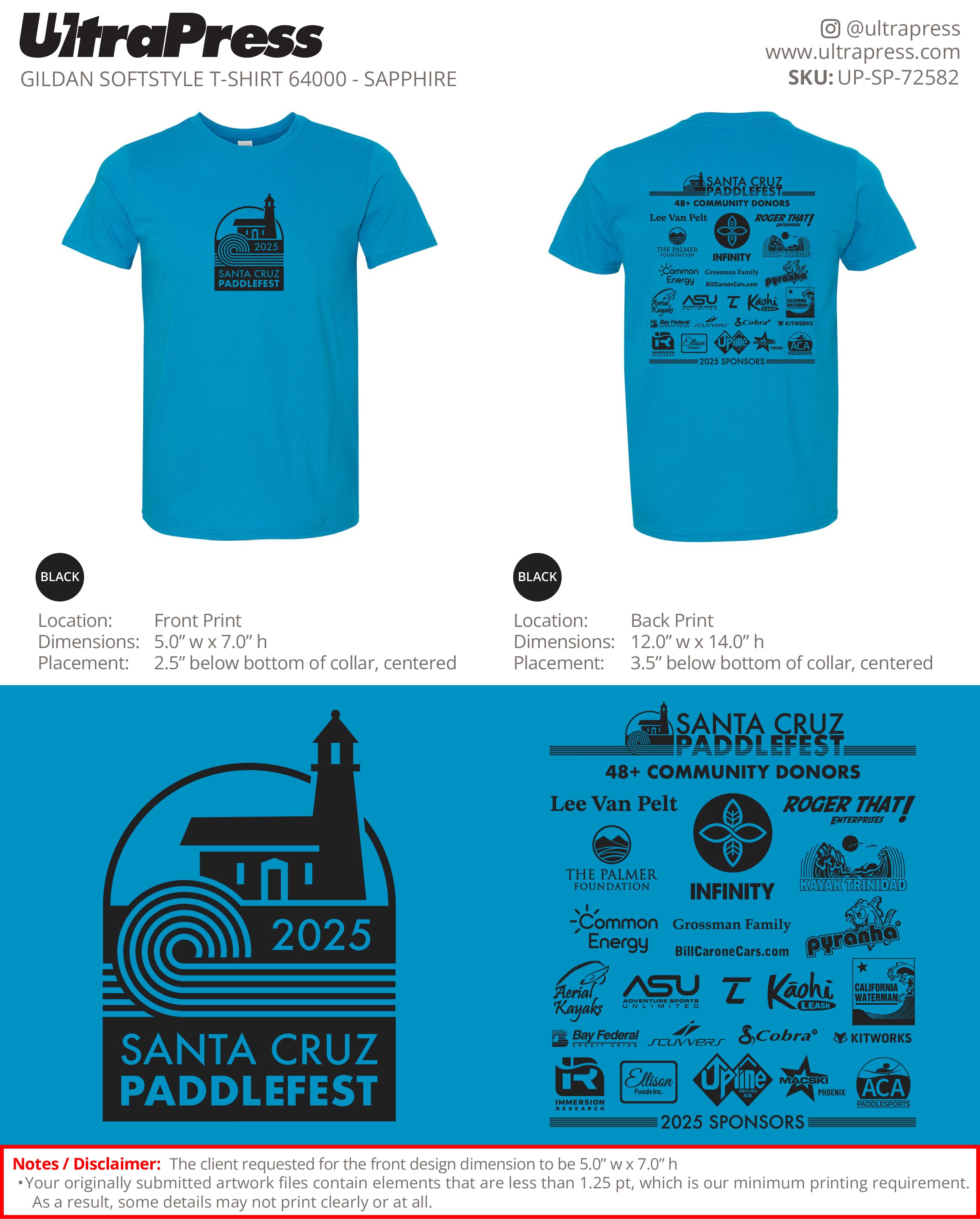 UP-SP-72582 Santa Cruz Paddlesfest 2025 - Bryon Dorr 100 Min Qty (Bulk)