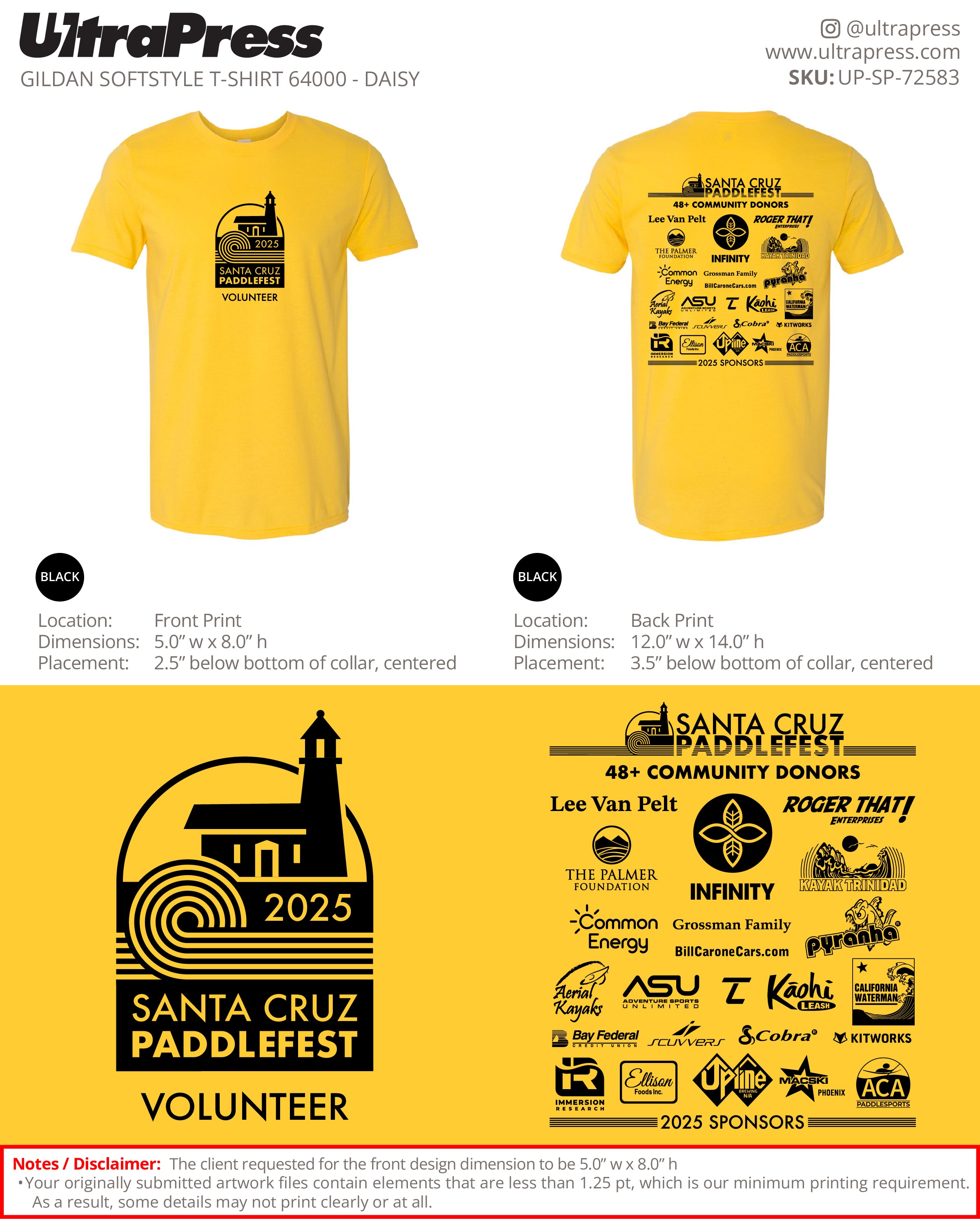 UP-SP-72583 Santa Cruz Paddlesfest 2025 Volunteers - Bryon Dorr 30 Min Qty (Bulk)