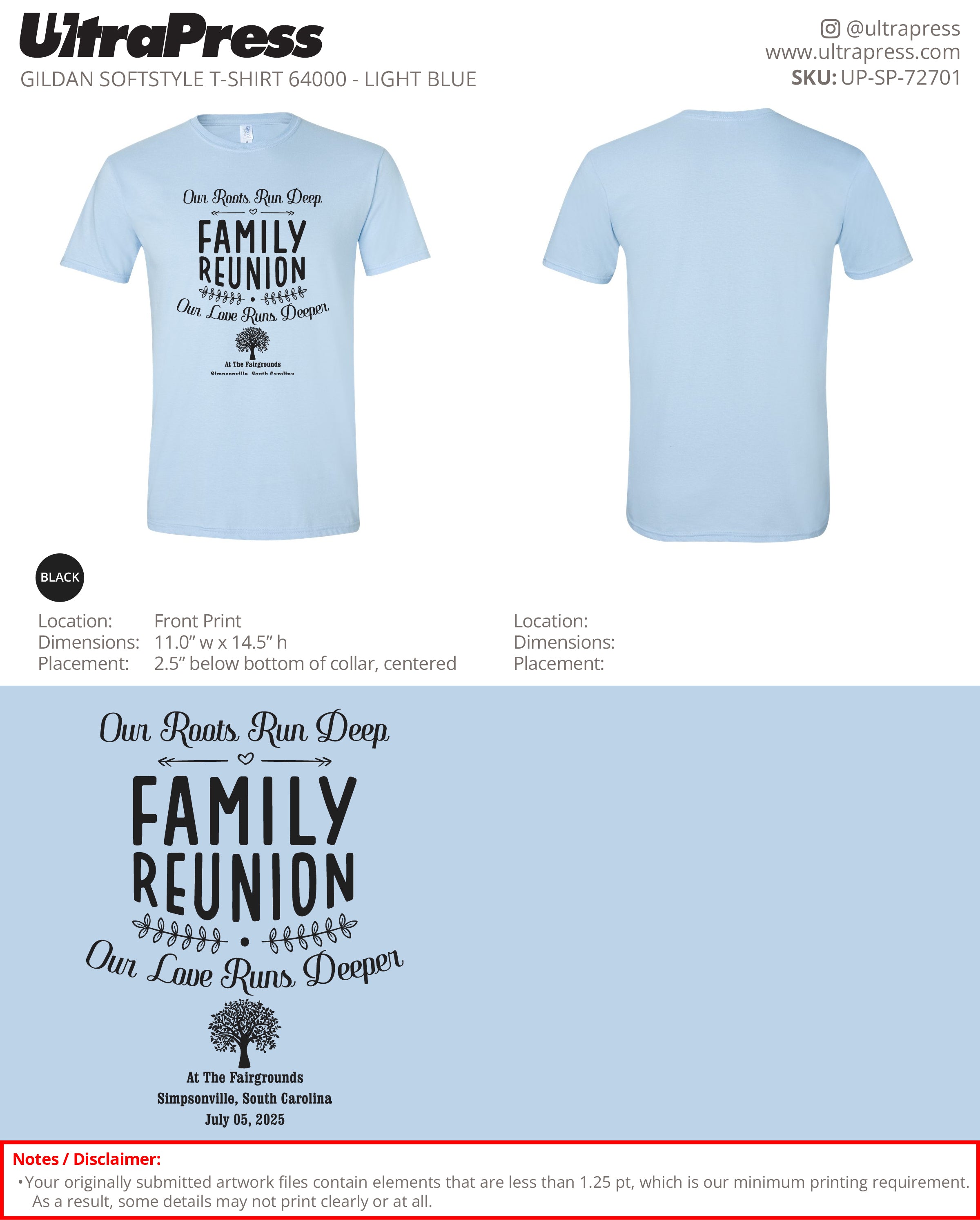 UP-SP-72701 Family Reunion - Mike Mercado 100 Min Qty (Bulk)