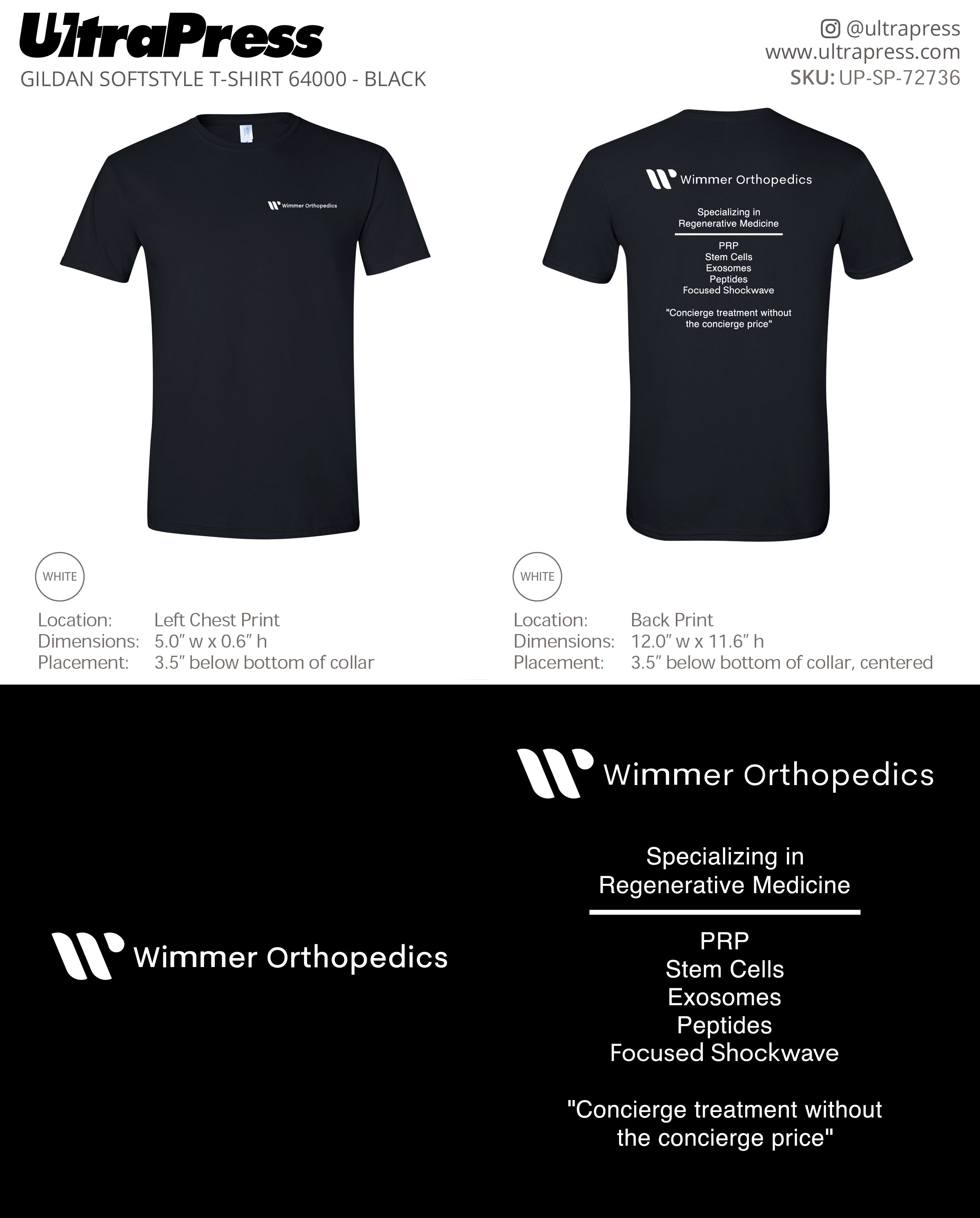 UP-SP-72736 Wimmer Orthopedics - Derek Wimmer 50 Pieces Package (Bulk)