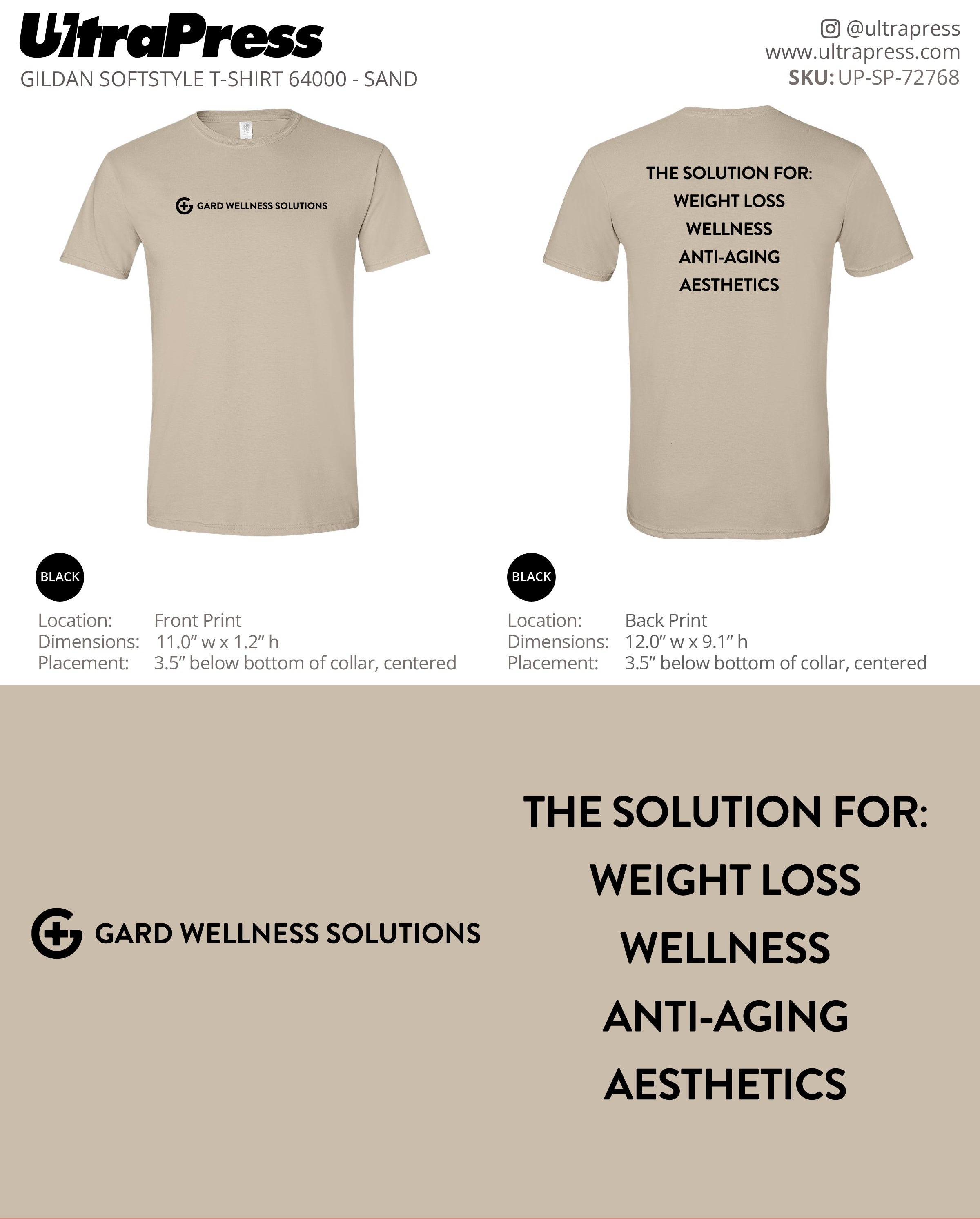 UP-SP-72768 Gard Wellness Solutions - Bryan Gard 100 Pieces Package (Bulk)