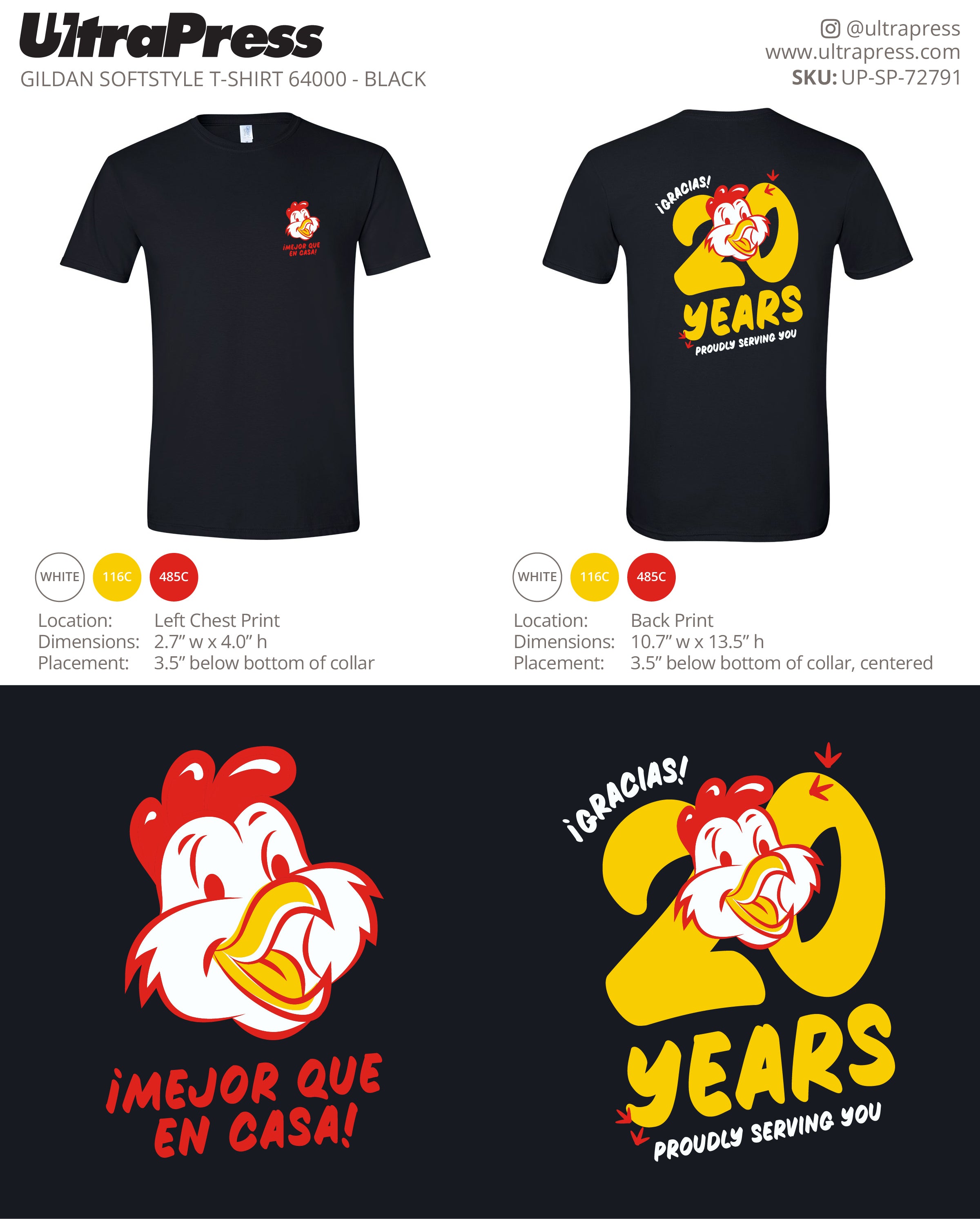 UP-SP-72791 La Brasa Grill 20 Years - Tom Billante 100 Min Qty (Bulk)