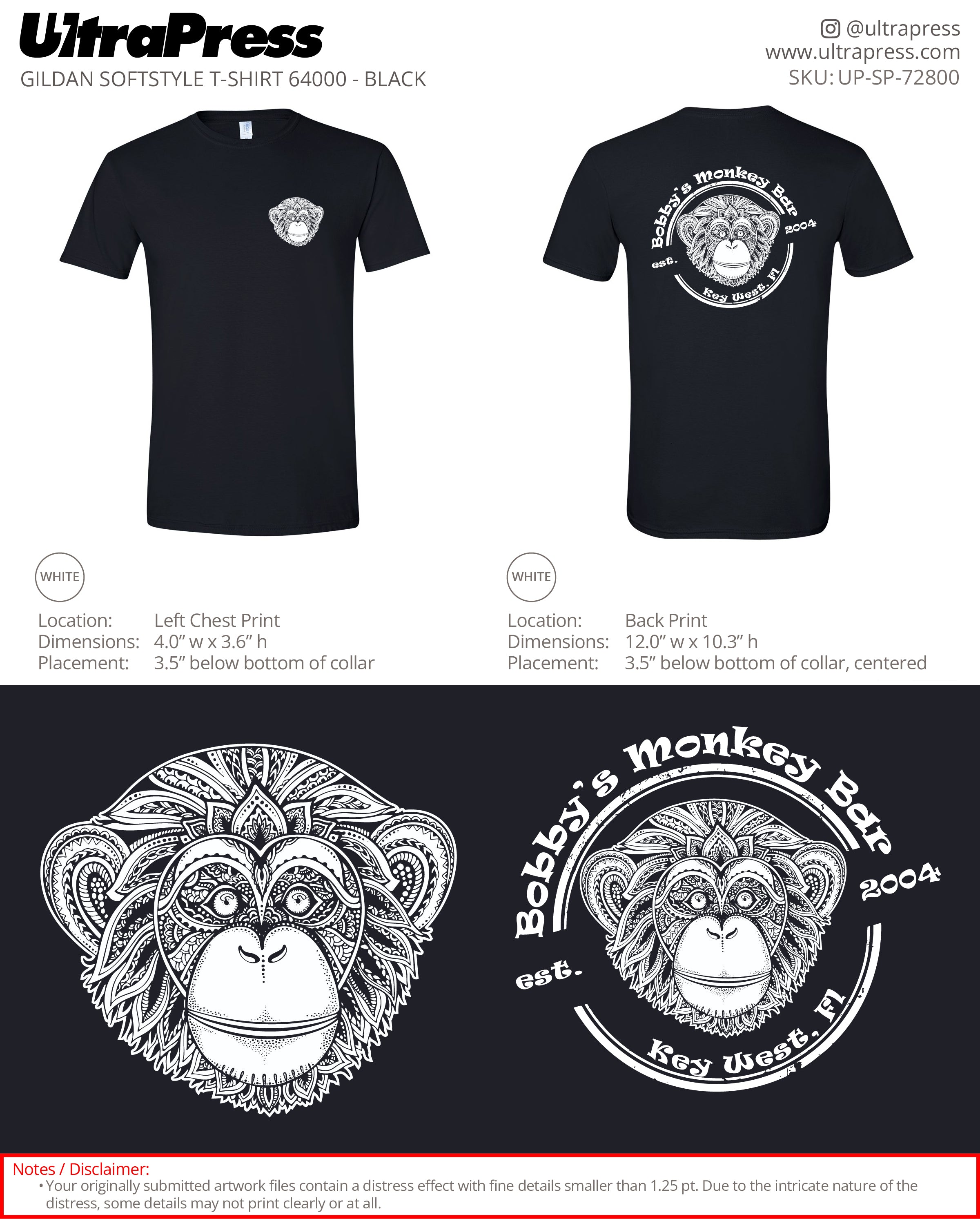 UP-SP-72800 Bobby's Monkey Bar - Bobby Walker 100 Pieces Package (Bulk)