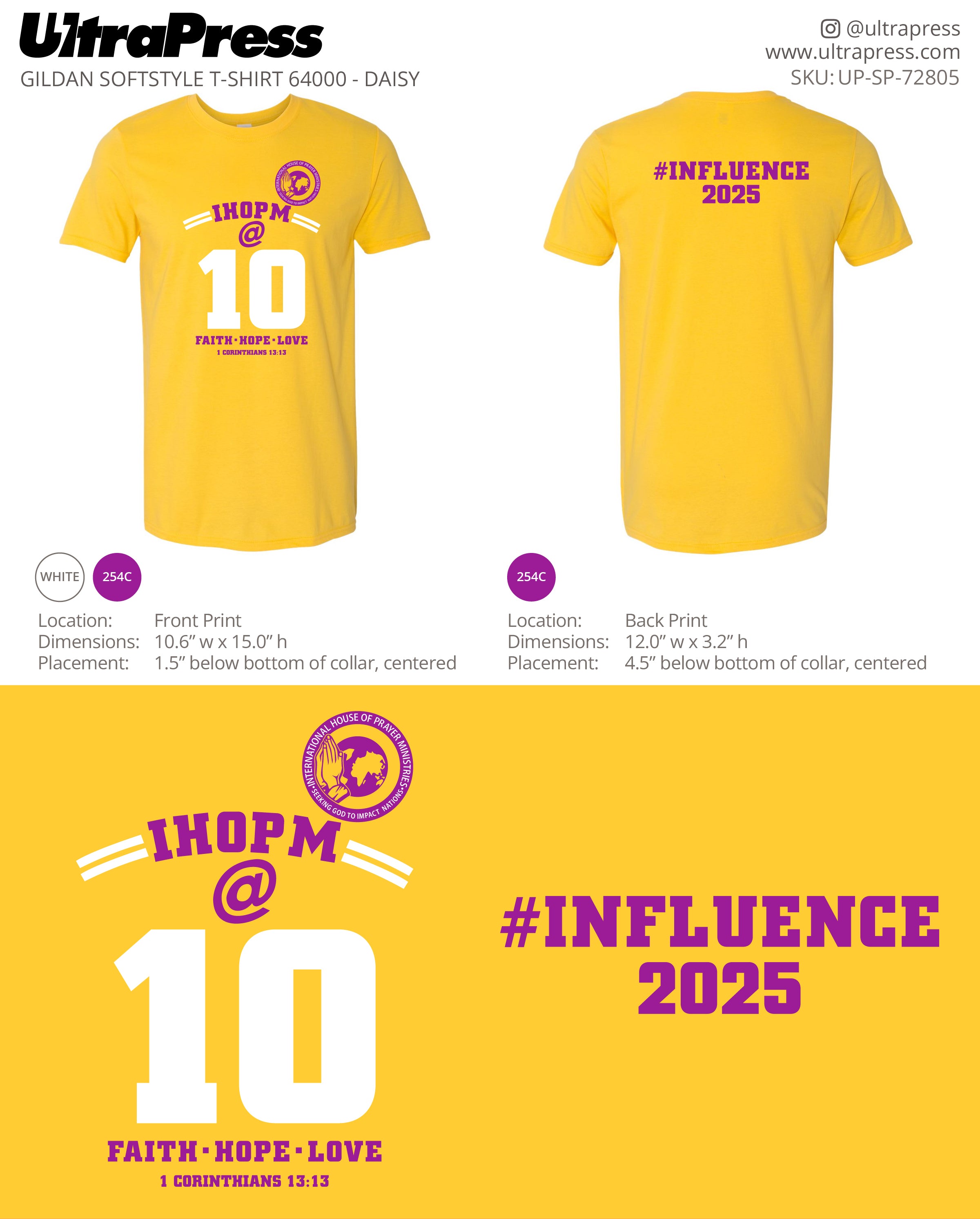 UP-SP-72805 IHOPM - Pastor Paige 100 Pieces Package (Bulk)