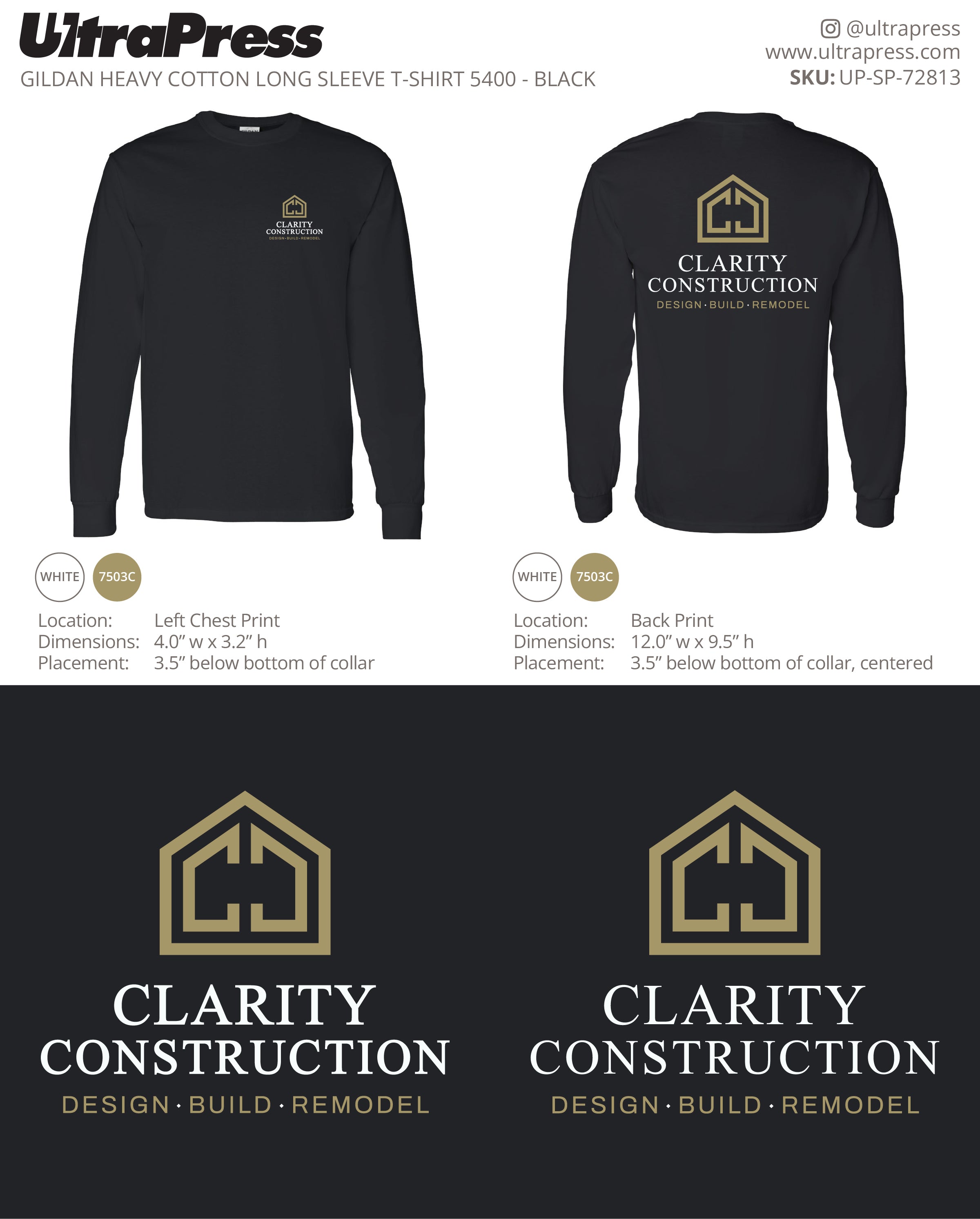 UP-SP-72813 Clarity Construction Long Sleeve - Daniel Cassorla 50 Min Qty (Bulk)