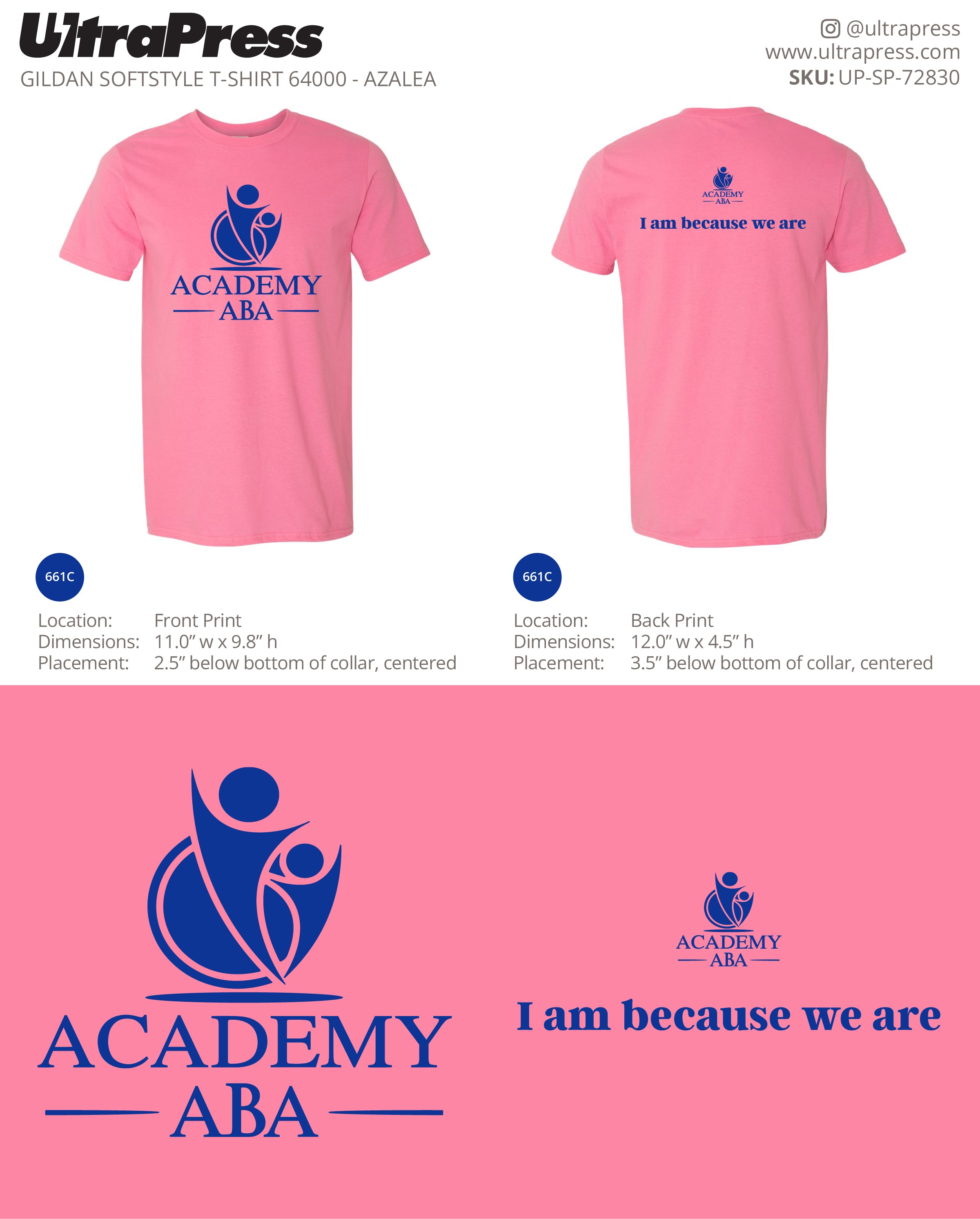 UP-SP-72830 Academy ABA Pink Shirts - Andy Margow 100 Pieces Package (Bulk)