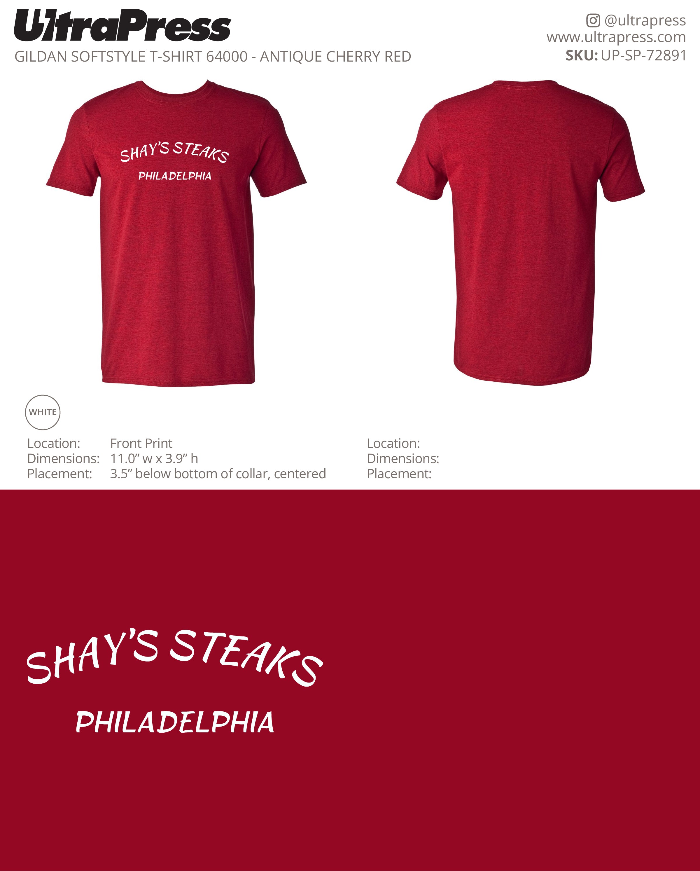 UP-SP-72891 Shay's Philadelphia Version 2 - Scott Diclaudio 100 Min Qty (Bulk)