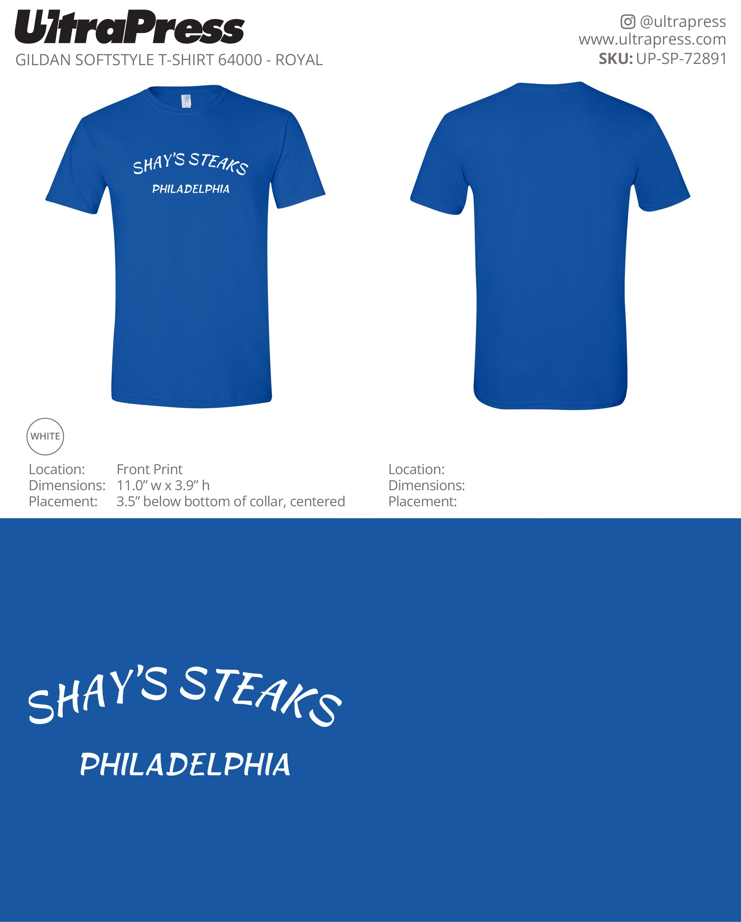 UP-SP-72891 Shay's Philadelphia Version 2 - Scott Diclaudio 100 Min Qty (Bulk)