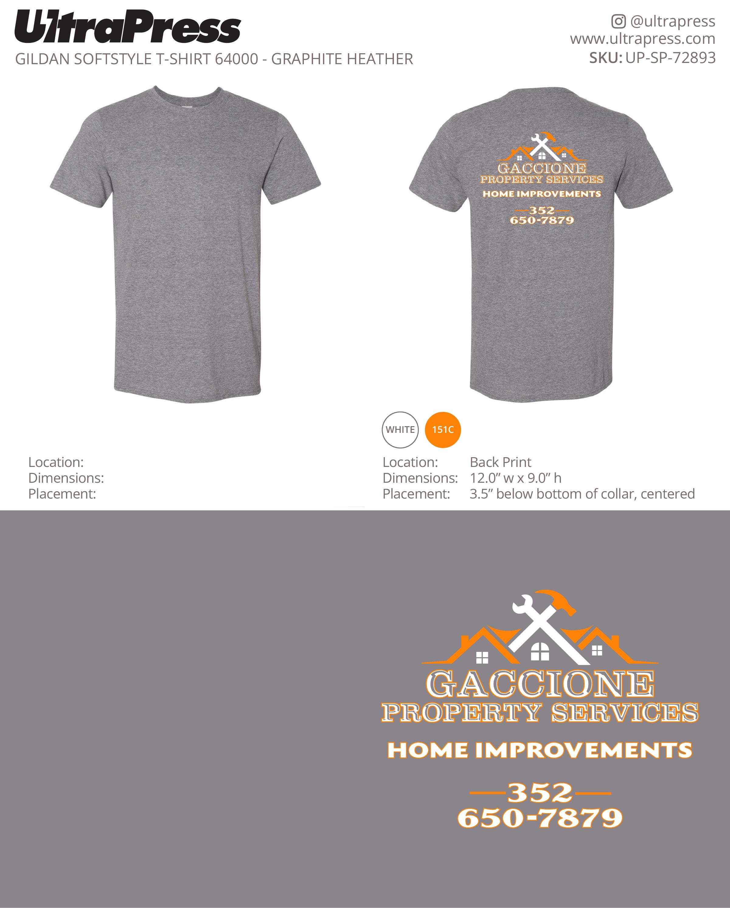 UP-SP-72893 Gaccione Property Services - Anthony Gaccione 100 Min Qty (Bulk)