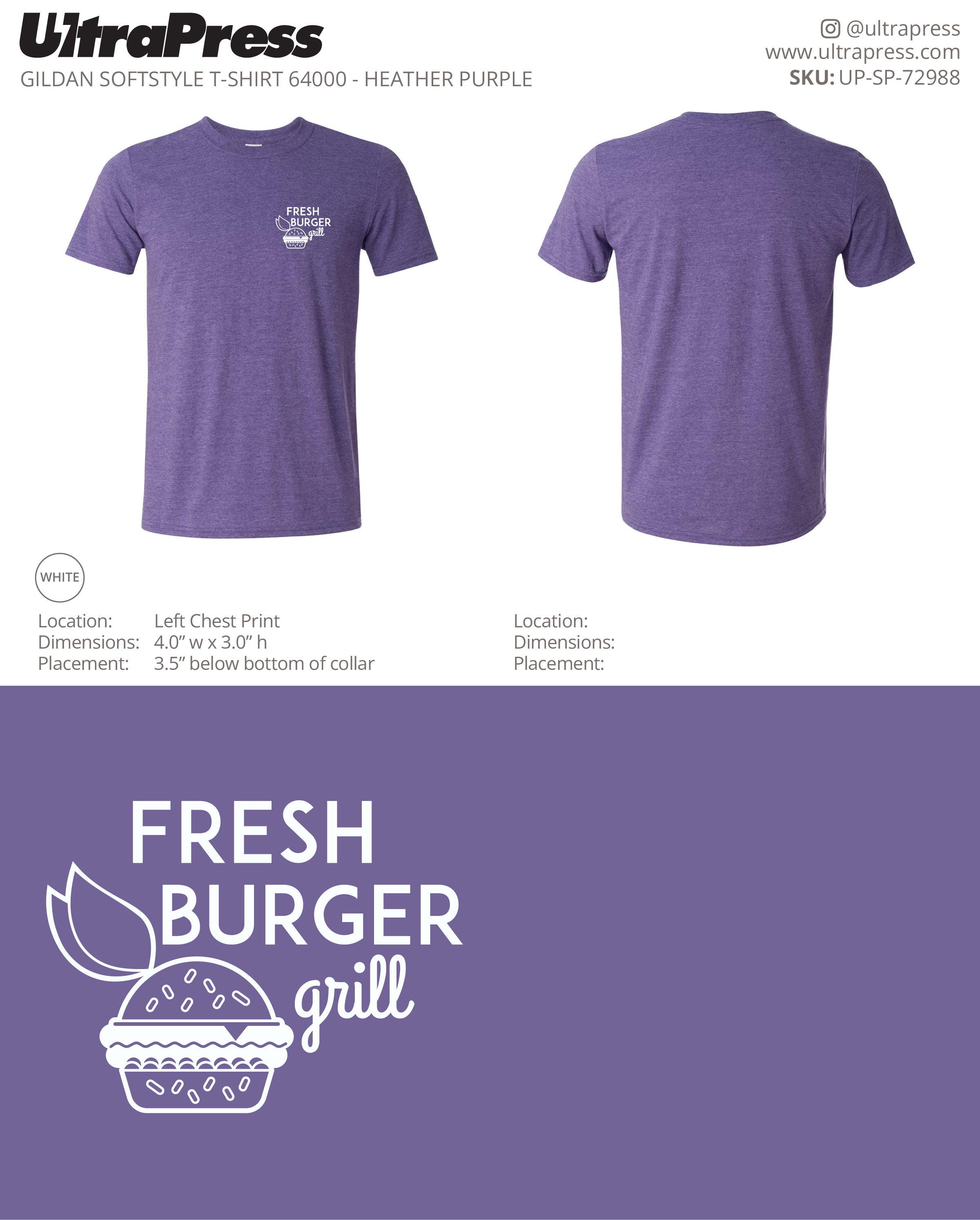 UP-SP-72988 Fresh Burger Grill ADULT - Tanya 100 Min Qty (Bulk)