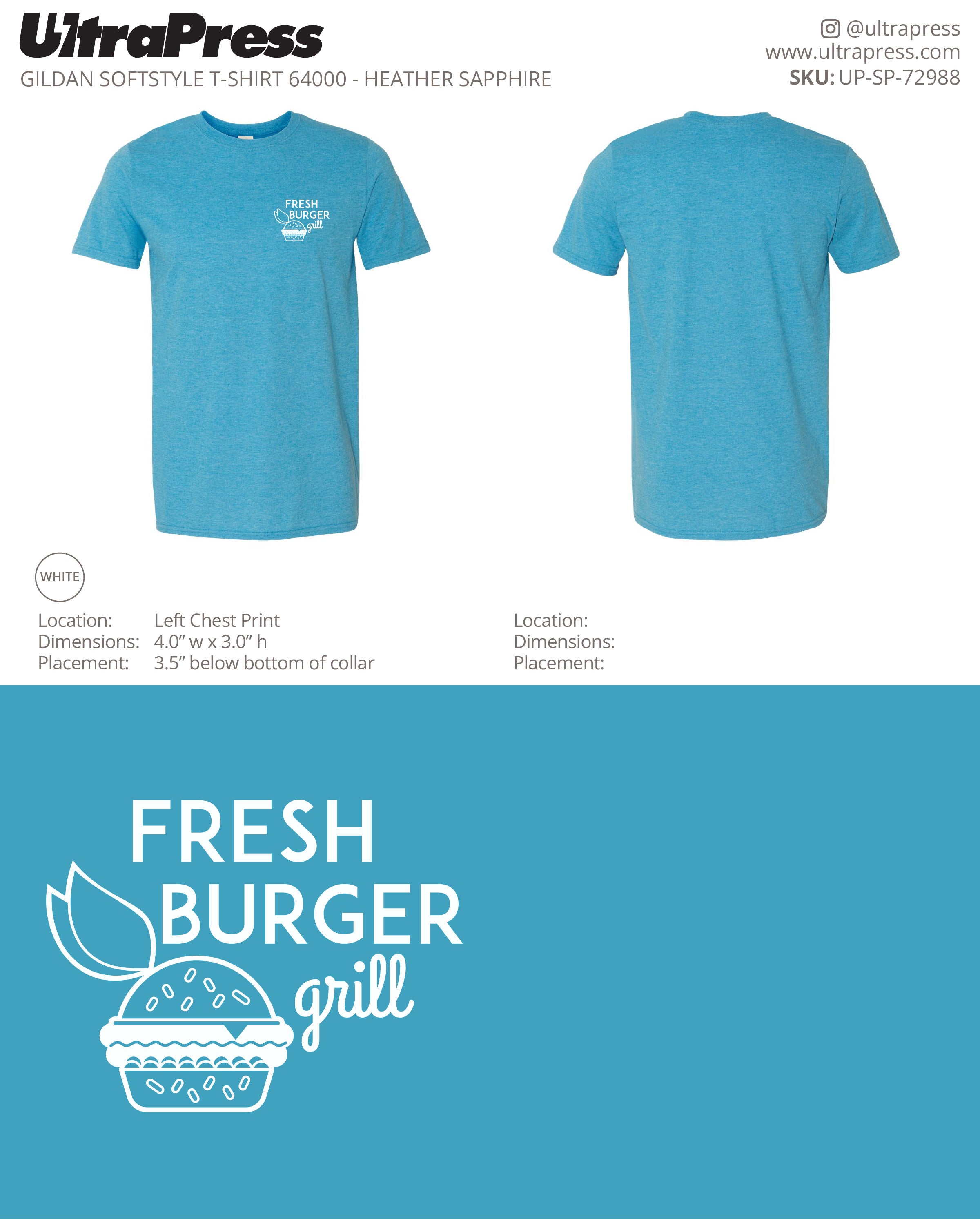 UP-SP-72988 Fresh Burger Grill ADULT - Tanya 100 Min Qty (Bulk)